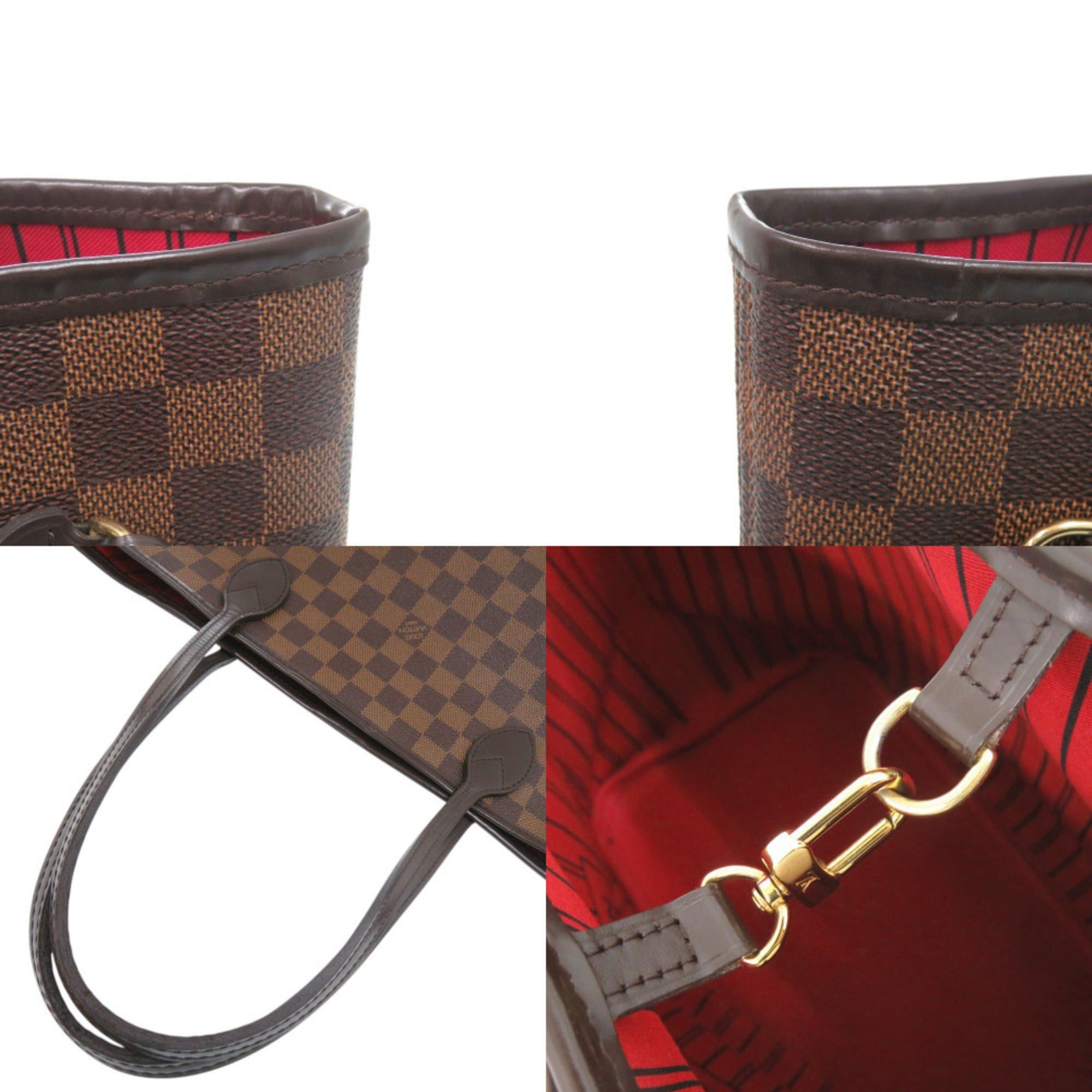 Louis Vuitton Louis Vuitton Neverfull MM Handbag with Pouch, Damier Cerise, N40599, Tote Bag, LV 1913 LOUIS VUITTON Size ONE SIZE - 7 Thumbnail