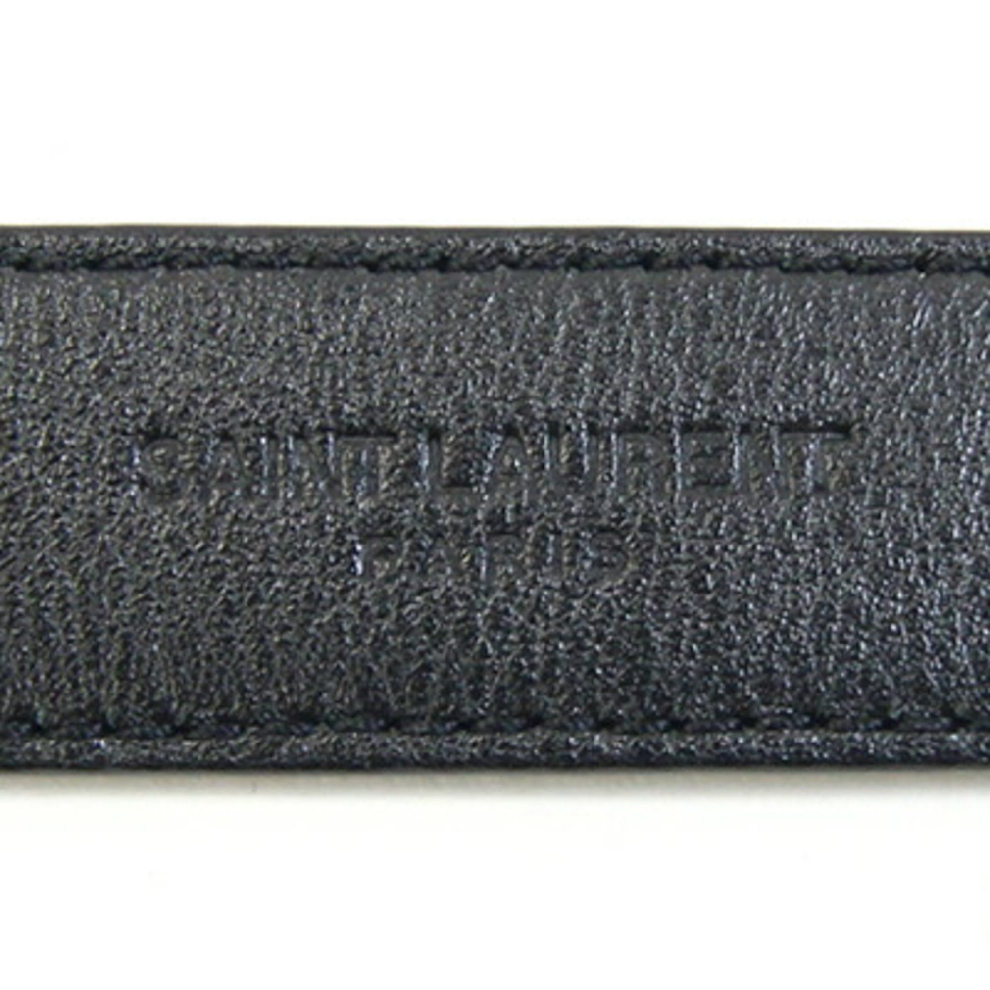 Saint Laurent Paris Saint Laurent Belt 479391 Black Leather 85cm Square Buckle Women's SAINT LAURENT Size ONE SIZE - 5 Thumbnail
