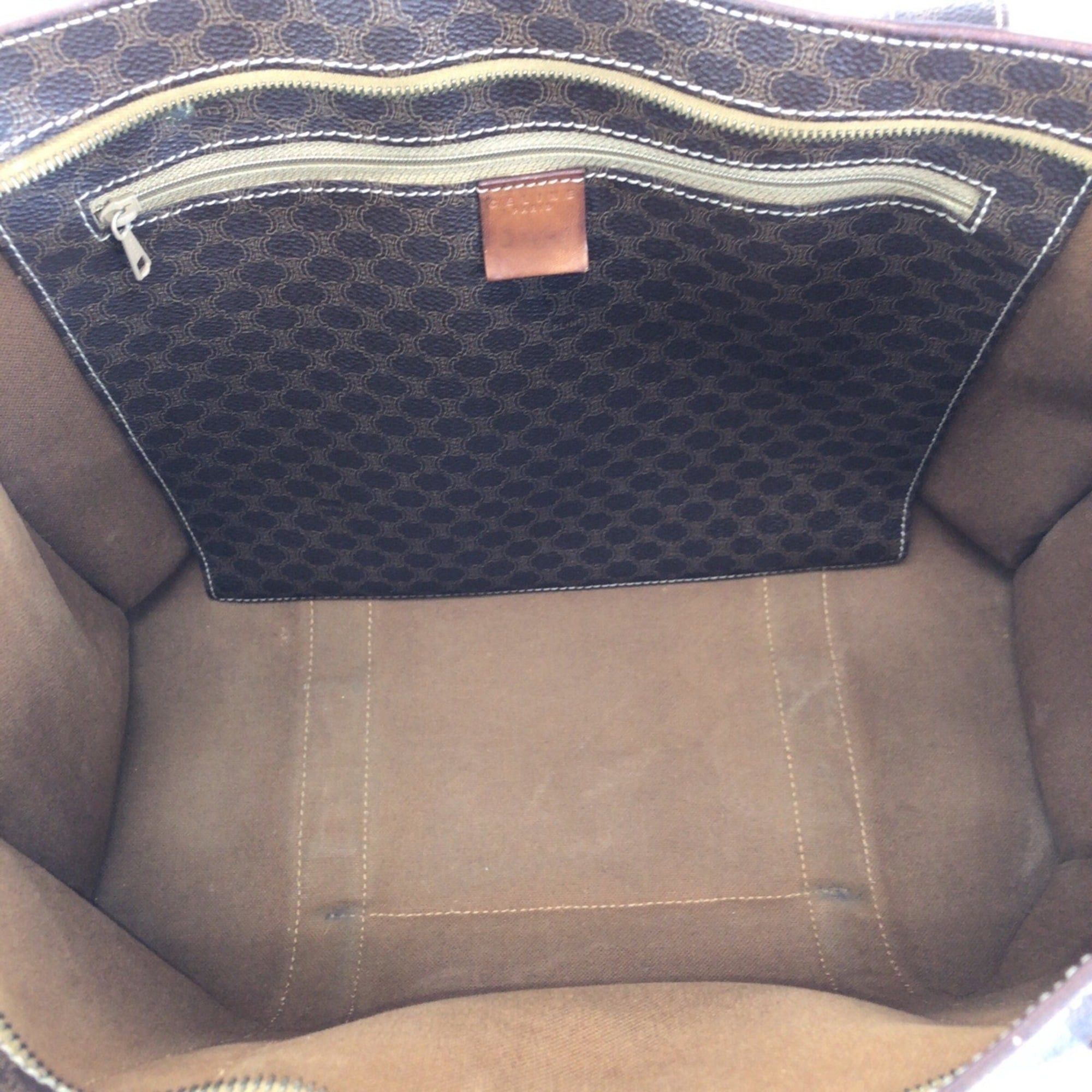 Celine CELINE Macadam Dark Brown Tote Bag/Shoulder Bag for Women (MC97 2) Size ONE SIZE - 9 Thumbnail