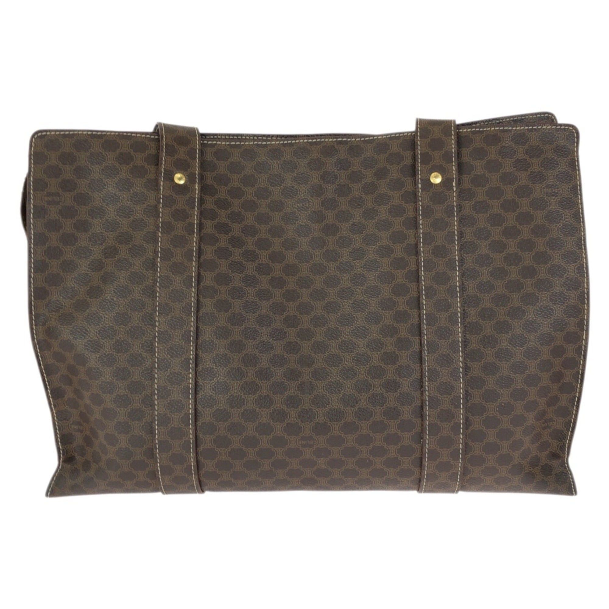 Celine CELINE Macadam Dark Brown Tote Bag/Shoulder Bag for Women (MC97 2) Size ONE SIZE - 2 Thumbnail