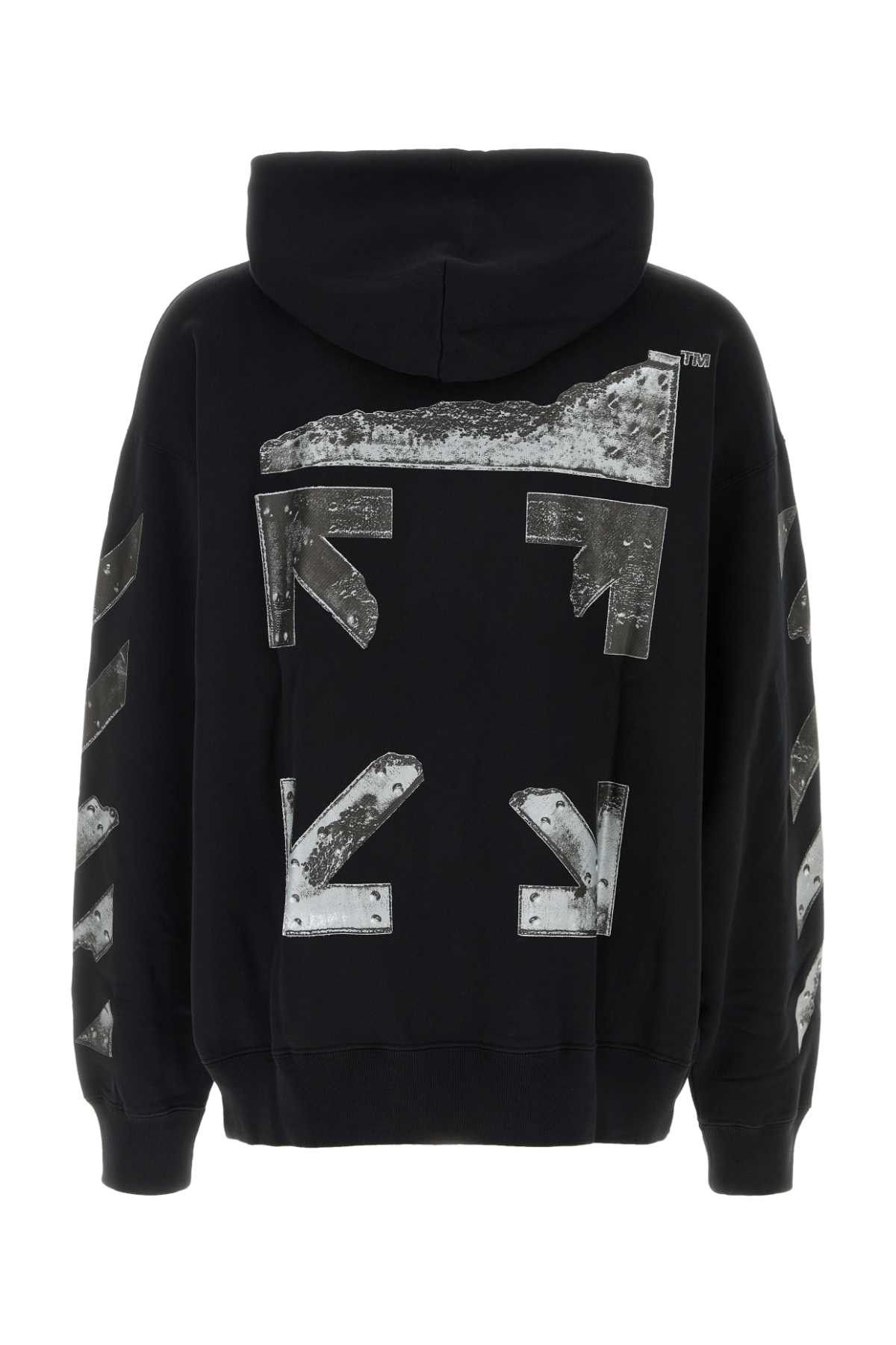 Off-White Black Cotton Sweatshirt Size US L / EU 52-54 / 3 - 2 Thumbnail
