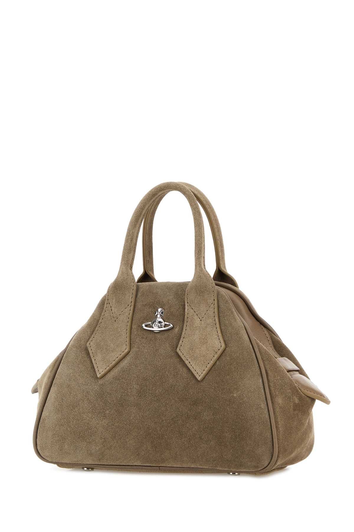 Vivienne Westwood Dove Grey Suede Small Yasmine Handbag Size ONE SIZE - 2 Thumbnail
