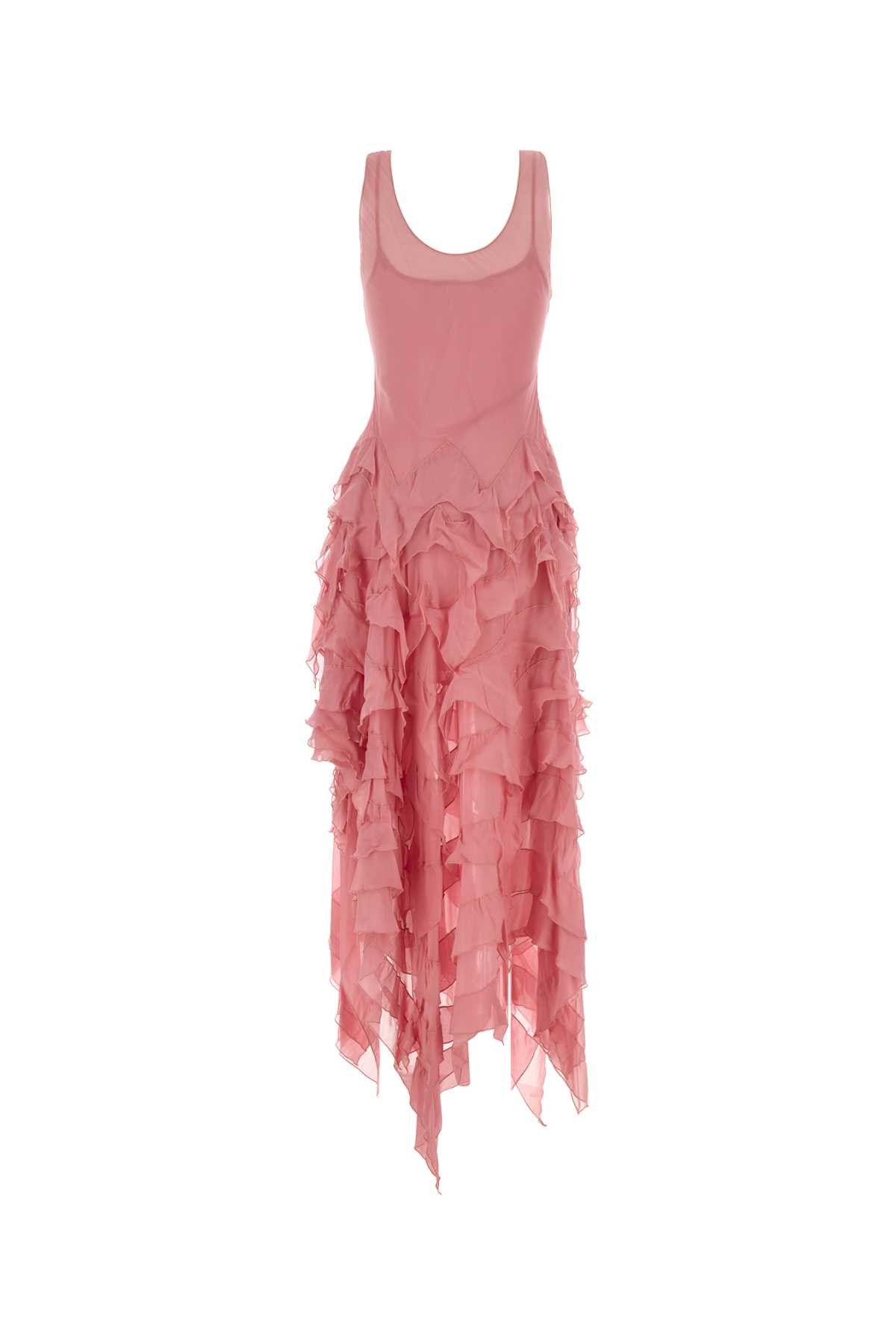 Blumarine Pink Georgette Dress Size S / US 4 / IT 40 - 2 Thumbnail
