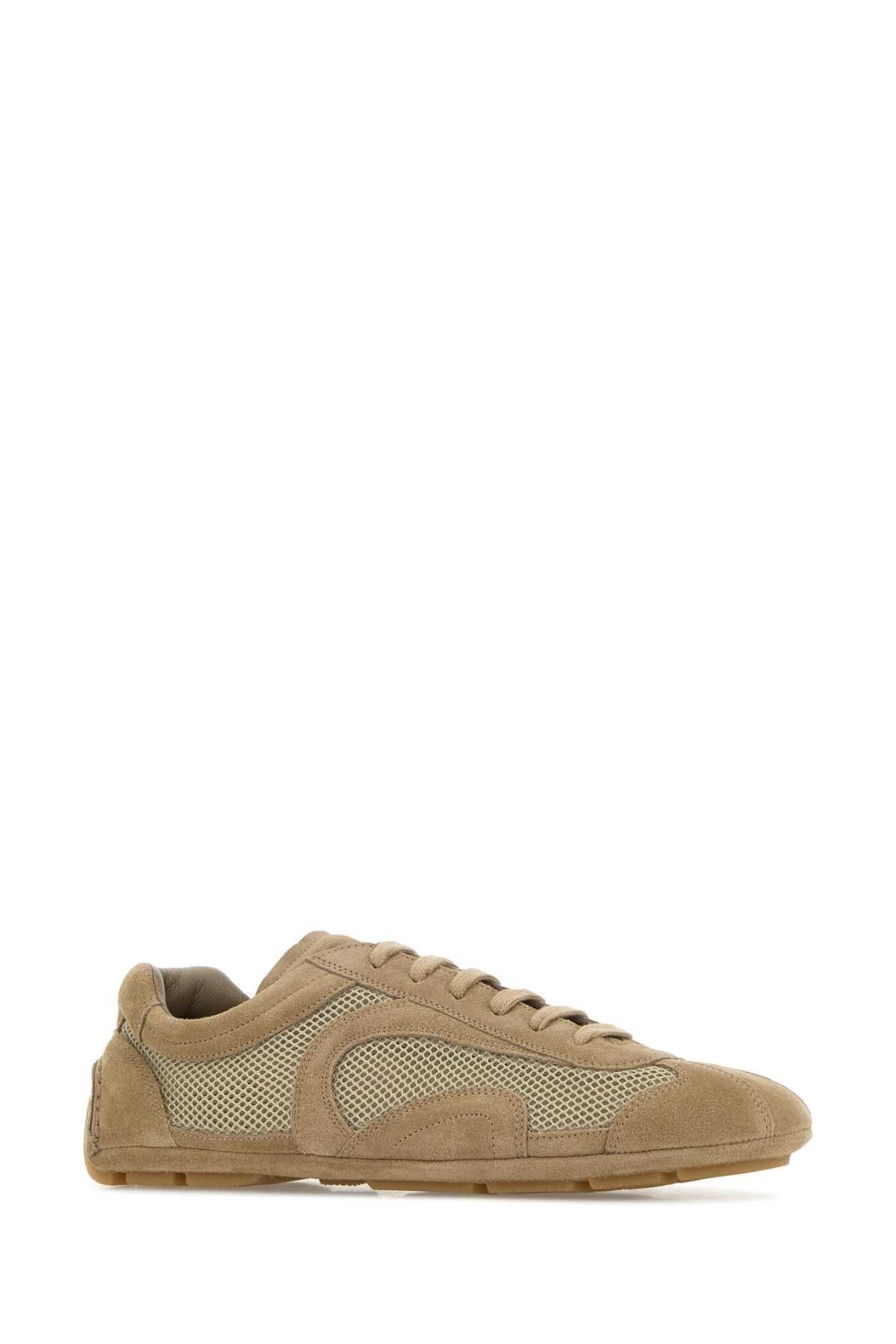 Prada Cappuccino Suede And Mesh Montecarlo Re-Edition 2005 Sneakers Size US 12 / EU 45 - 2 Thumbnail