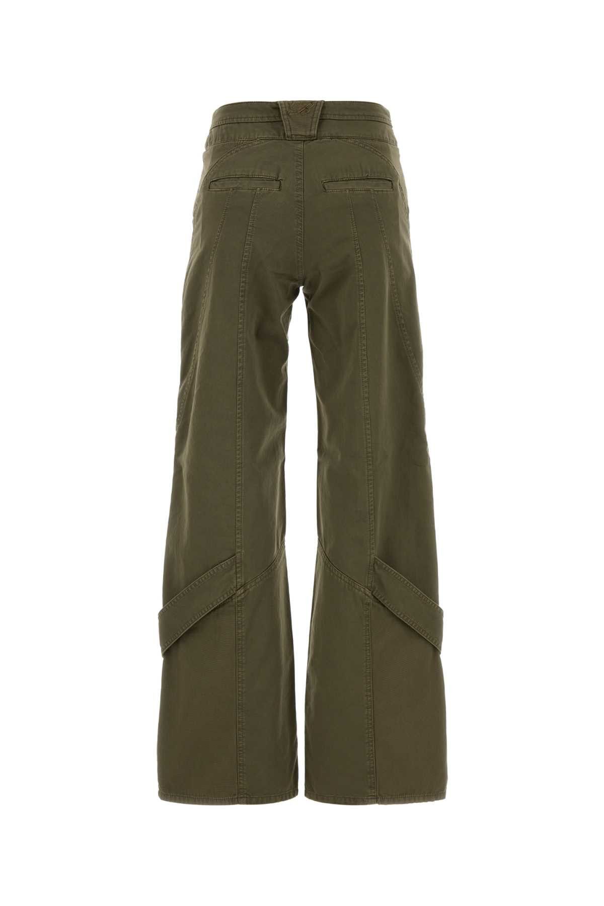 Blumarine Army Green Cotton Pant Size 26" / US 2 / IT 38 - 2 Thumbnail