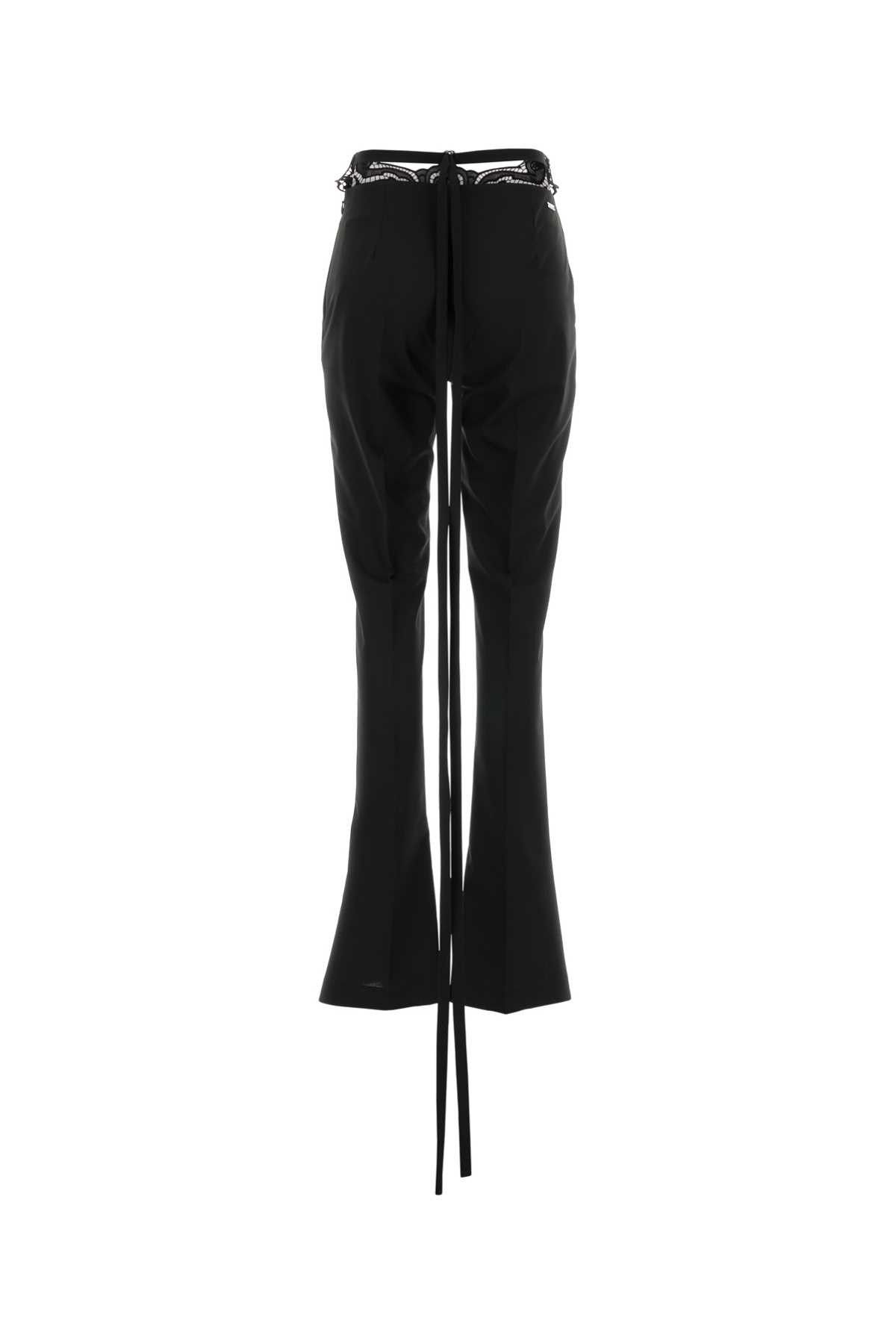 Blumarine Black Stretch Polyester Blend Pant Size 28" / US 6 / IT 42 - 2 Thumbnail