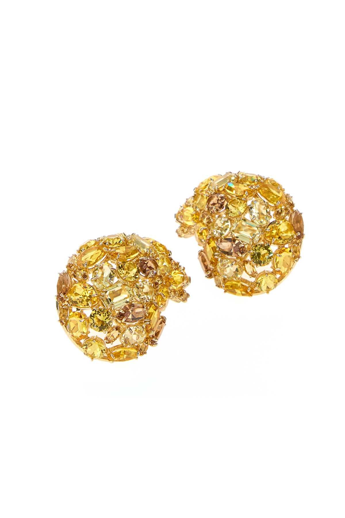 Swarovski Embellished Metal Gema Earrings Size ONE SIZE - 2 Thumbnail