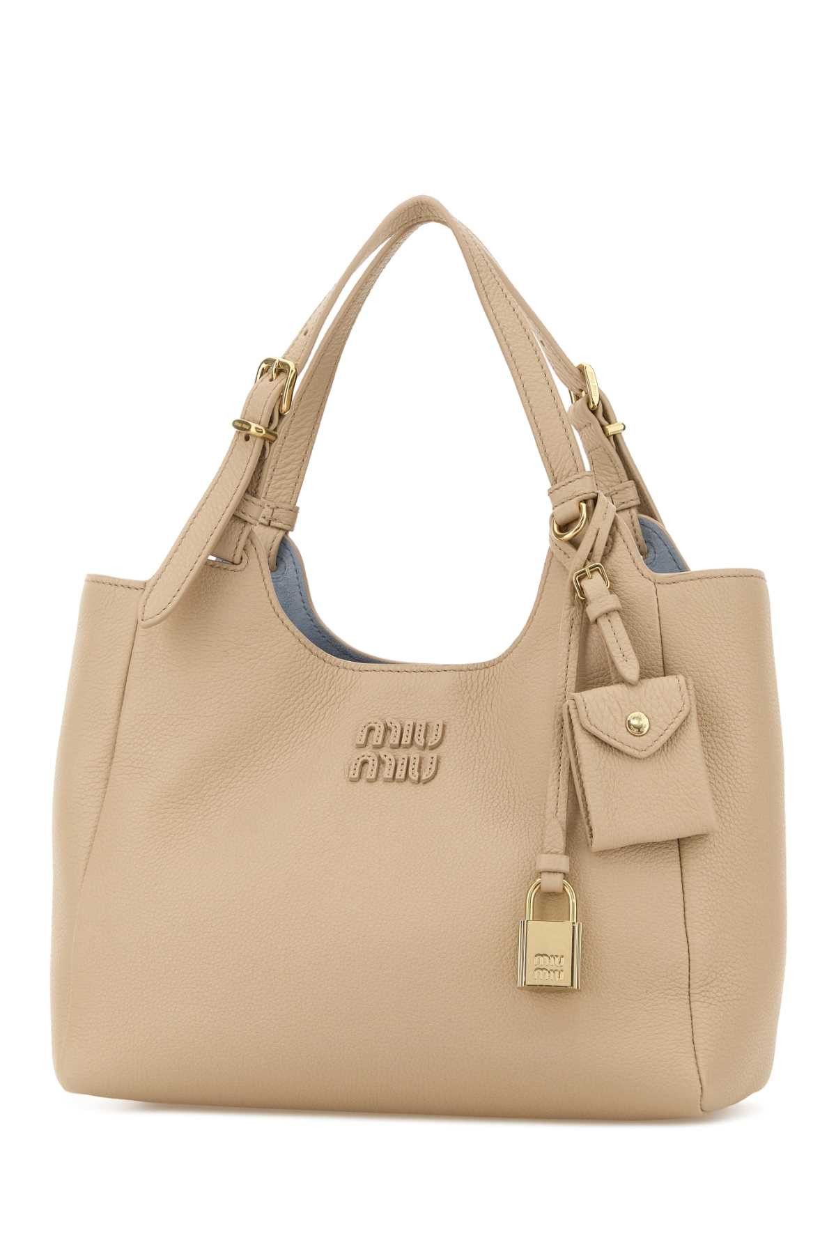 Miu Miu Sand Leather Shoulder Bag Size ONE SIZE - 2 Thumbnail