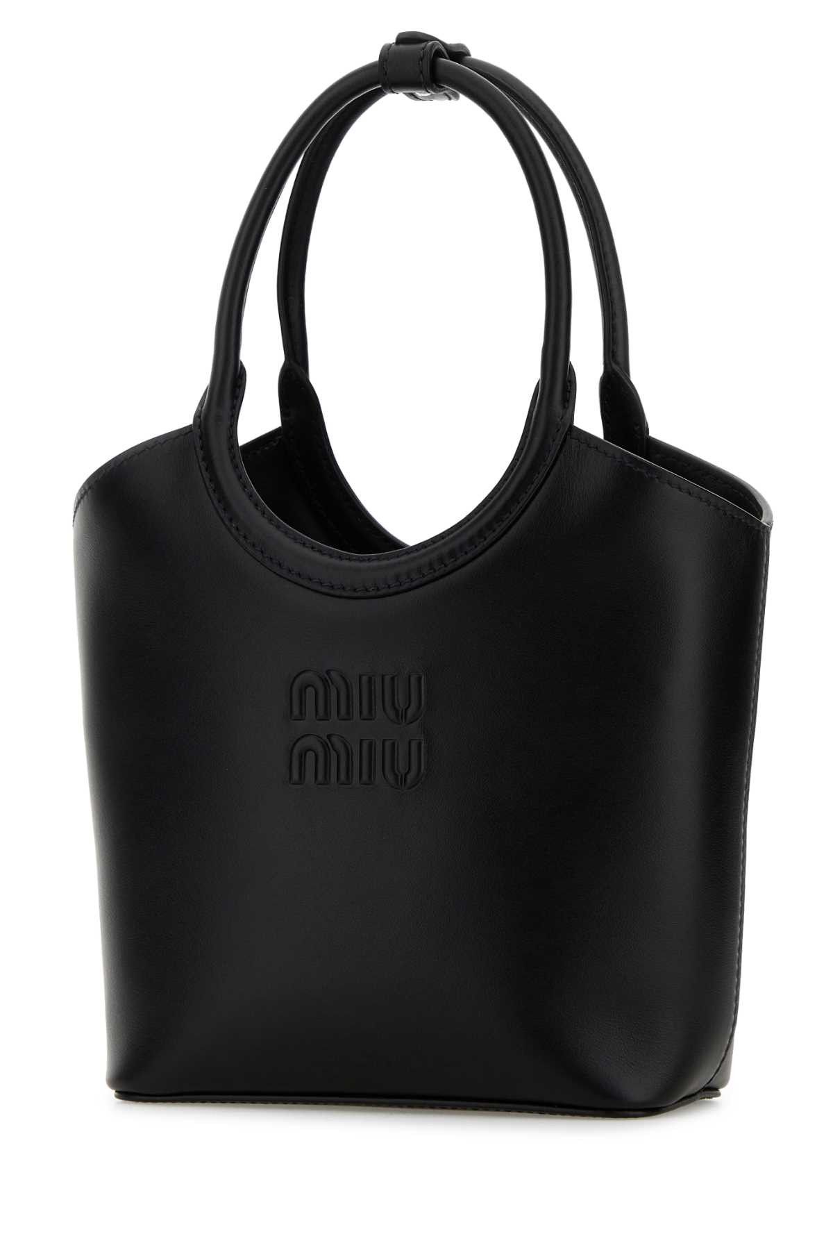Miu Miu Black Leather Ivy Handbag Size ONE SIZE - 2 Thumbnail