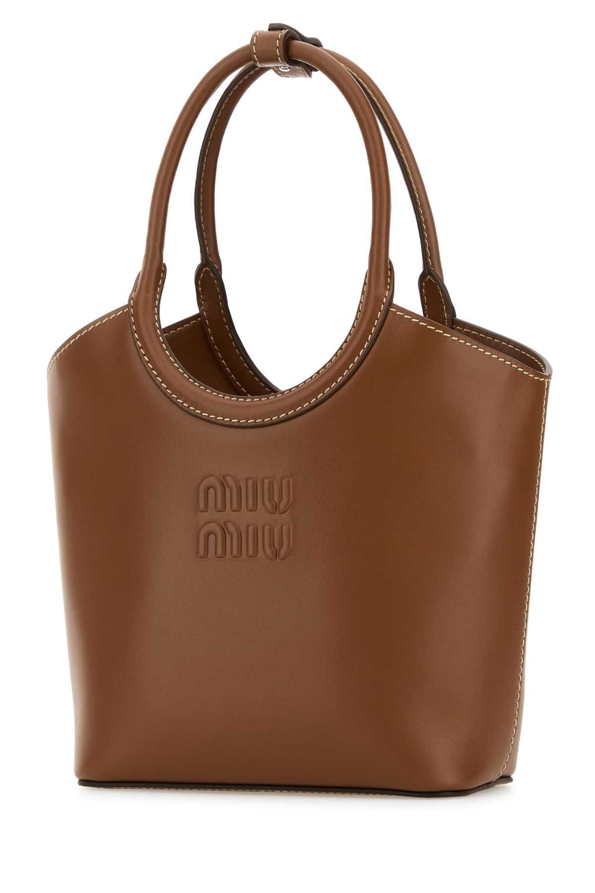 Miu Miu Caramel Leather Ivy Handbag Size ONE SIZE - 2 Thumbnail