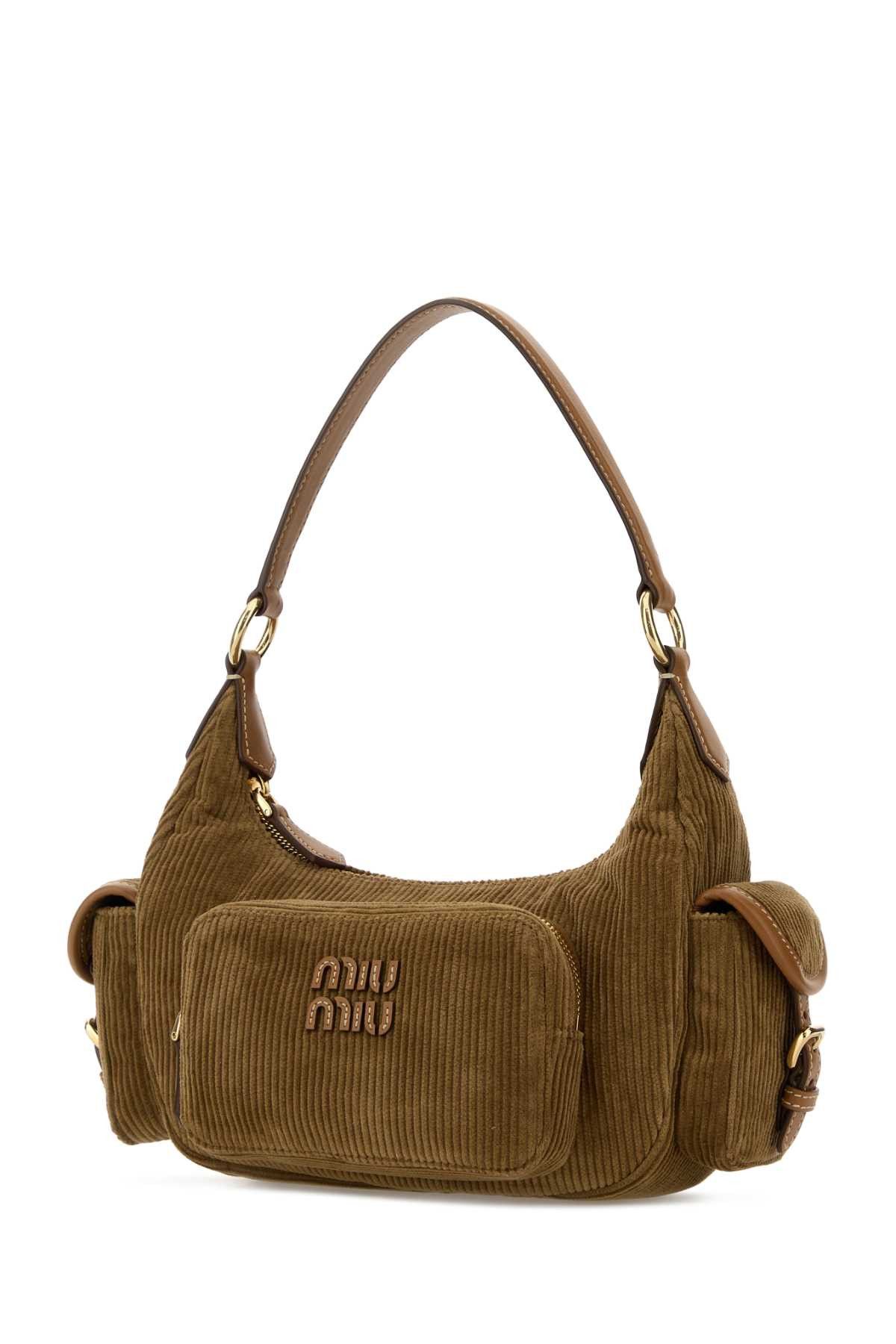 Miu Miu Biscuit Corduroy Pocket Shoulder Bag Size ONE SIZE - 2 Thumbnail