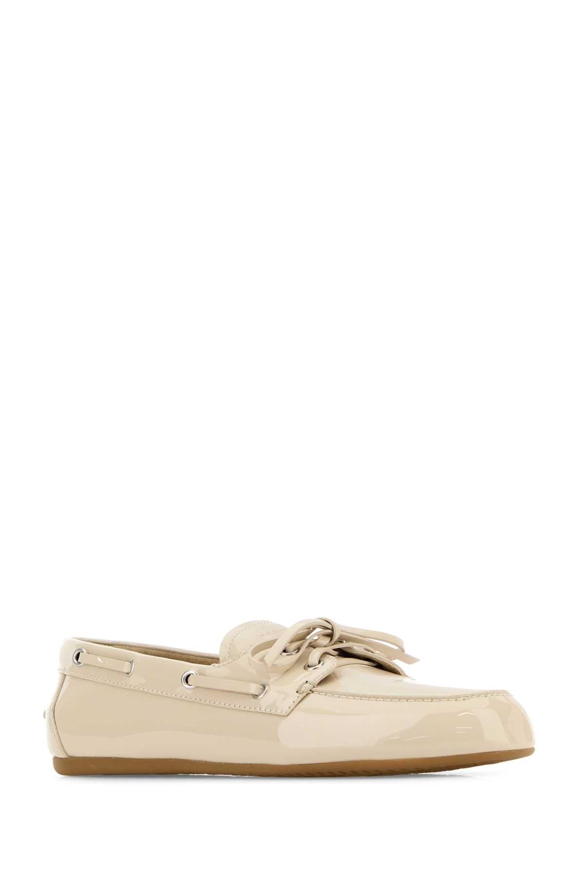 Miu Miu Ivory Leather Loafers Size US 8.5 / IT 38.5 - 2 Thumbnail