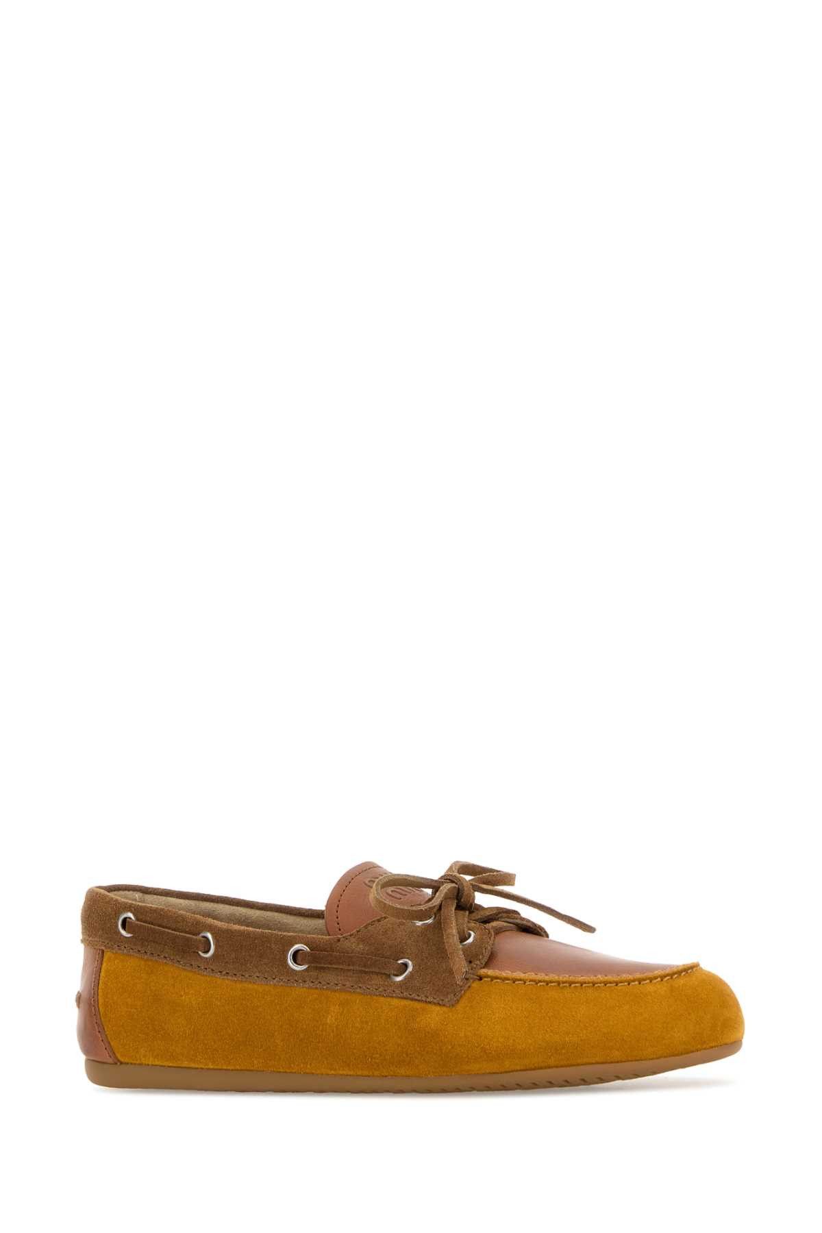 Miu Miu Multicolor Leather And Suede Loafers Size US 7 / IT 37 - 2 Thumbnail