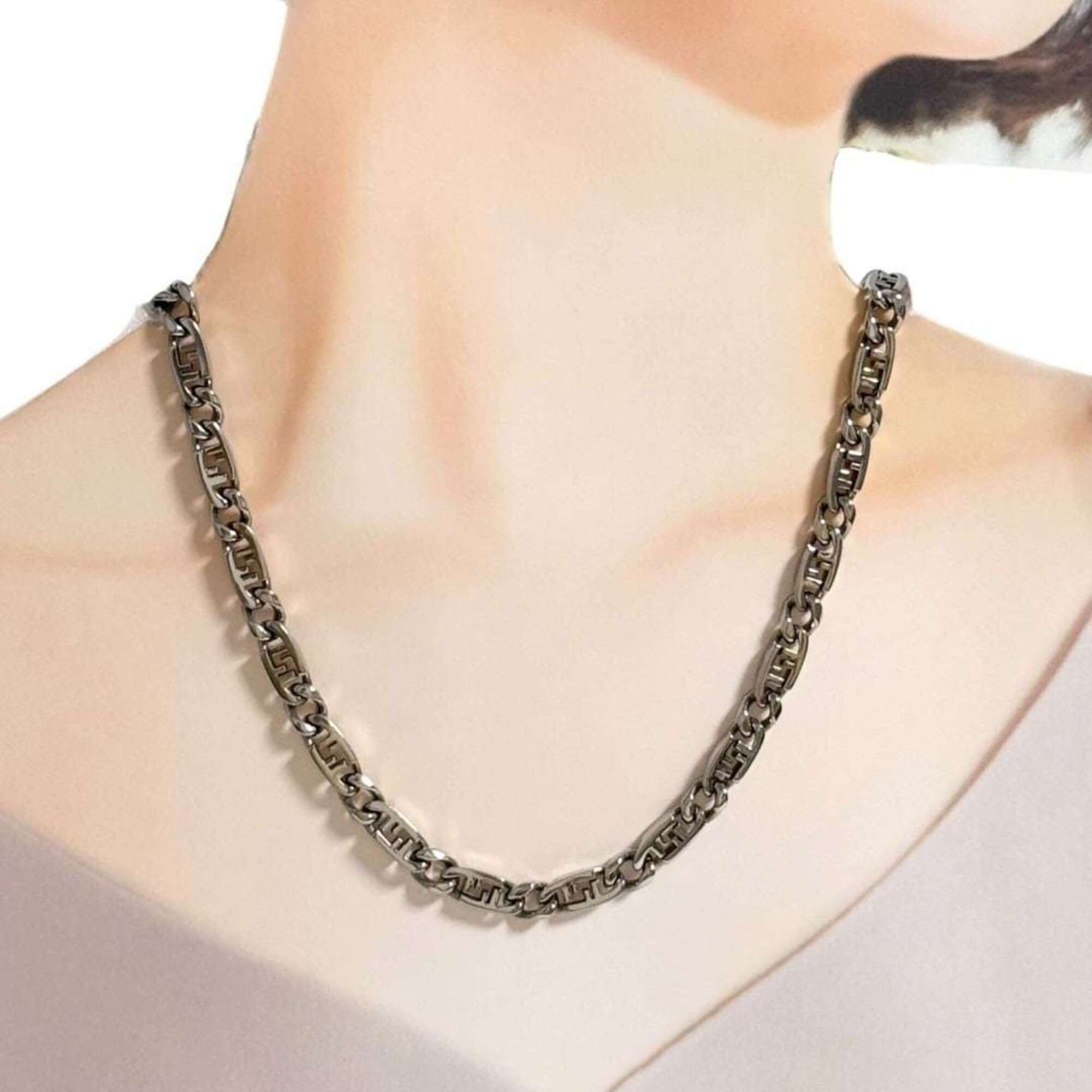 Fendi Fendi Men's Auroch Chain Link Necklace Size ONE SIZE - 10 Thumbnail