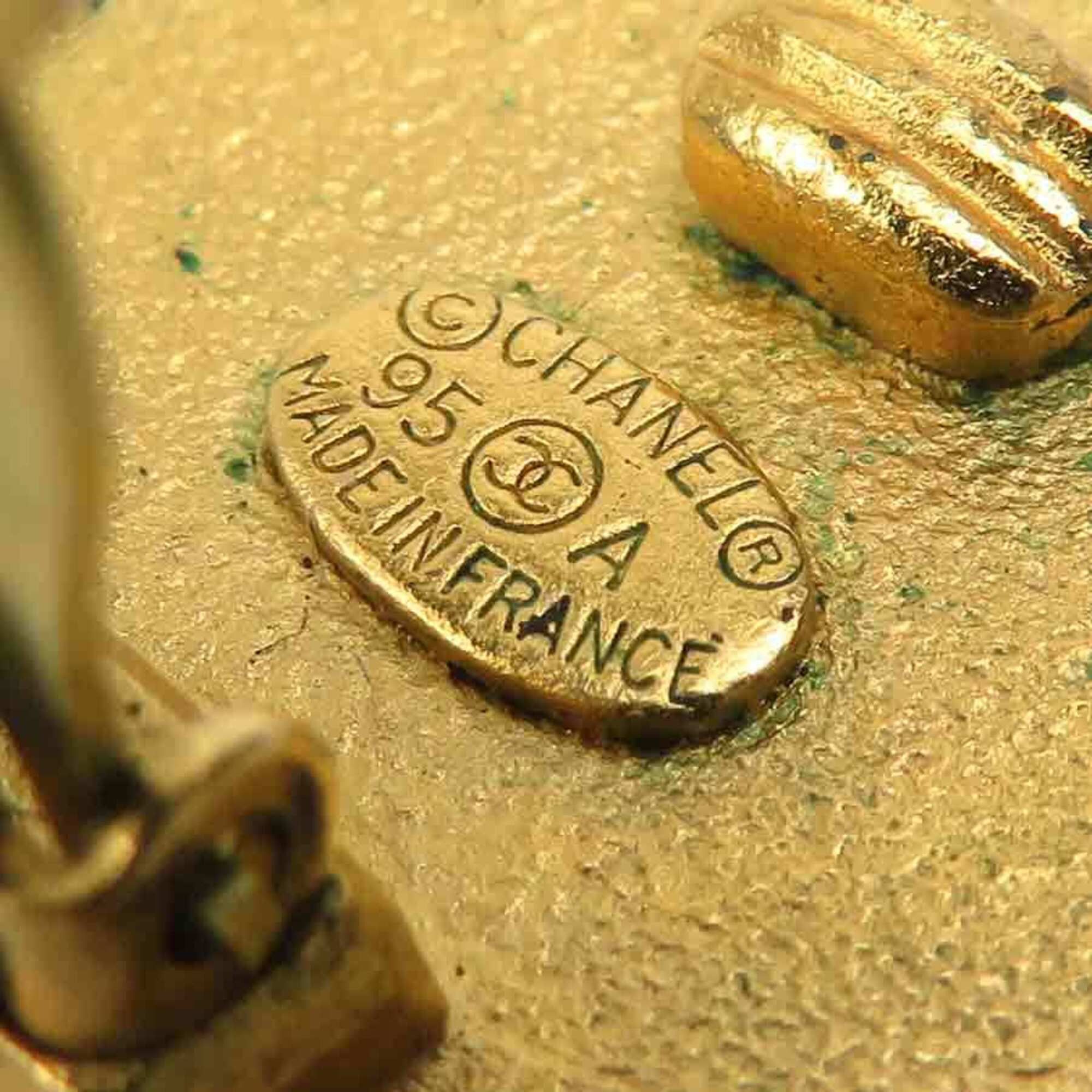 Chanel Chanel earrings, metal, black and gold, women's, h32119i Size ONE SIZE - 13 Thumbnail