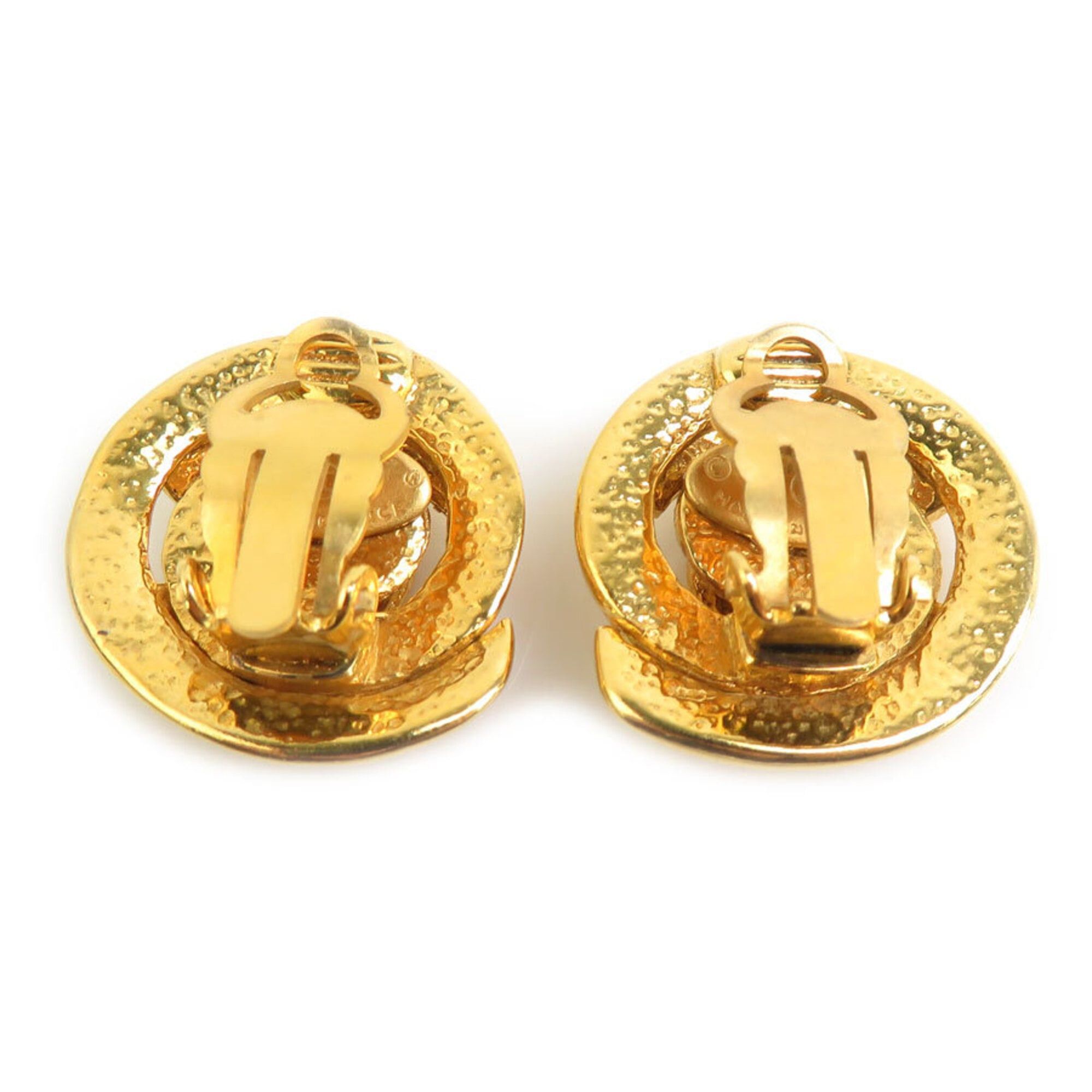 Chanel Chanel earrings, Coco Mark design, metal, gold, women's, e61736g Size ONE SIZE - 5 Thumbnail