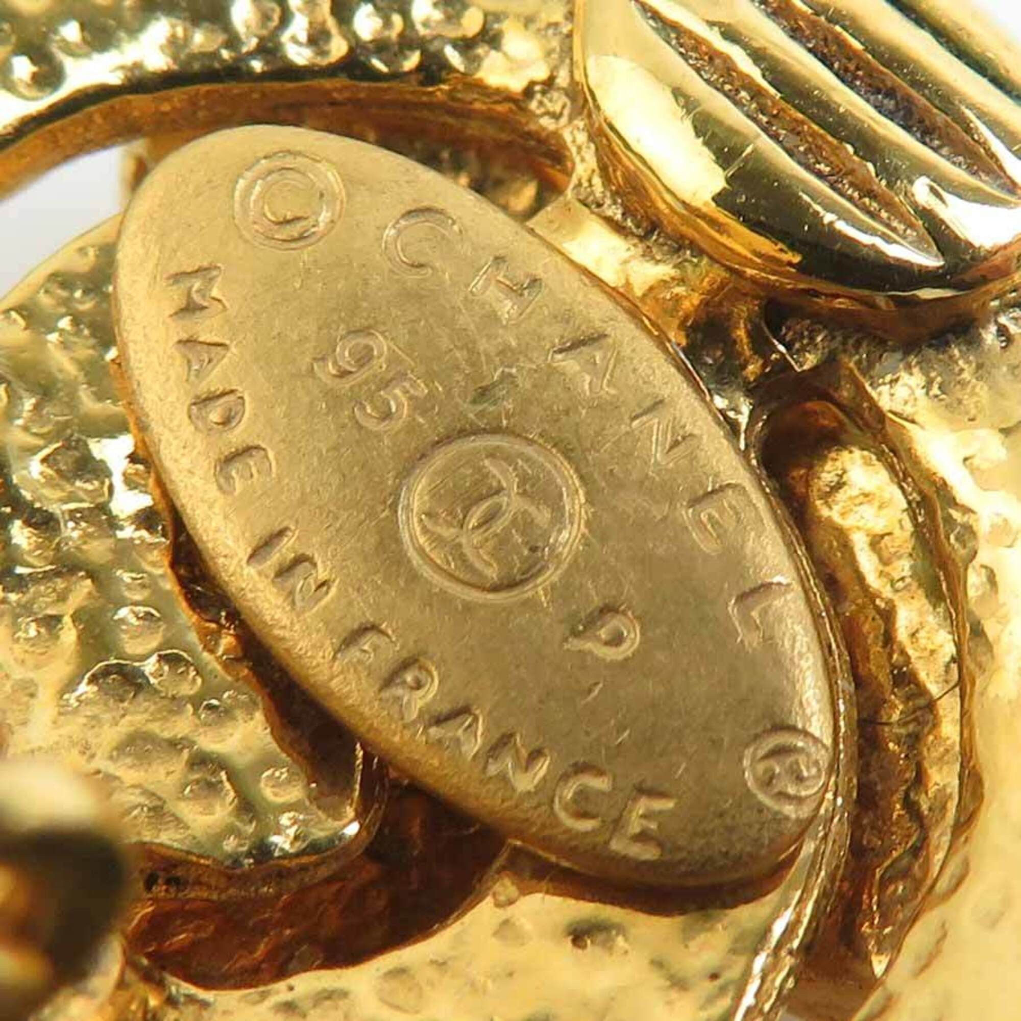 Chanel Chanel earrings, Coco Mark design, metal, gold, women's, e61736g Size ONE SIZE - 8 Thumbnail
