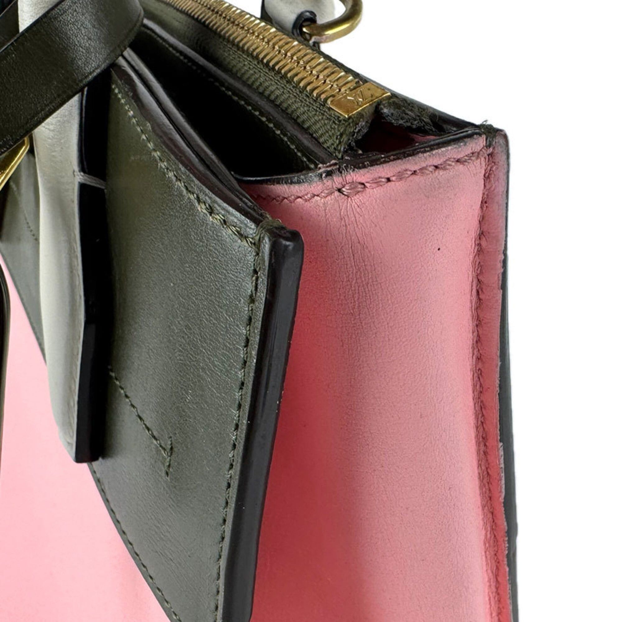 Louis Vuitton Louis Vuitton City Steamer PM Leather Handbag/Shoulder Bag, Pink, Khaki, White, Women's, M42188 z9256 Size ONE SIZE - 7 Thumbnail