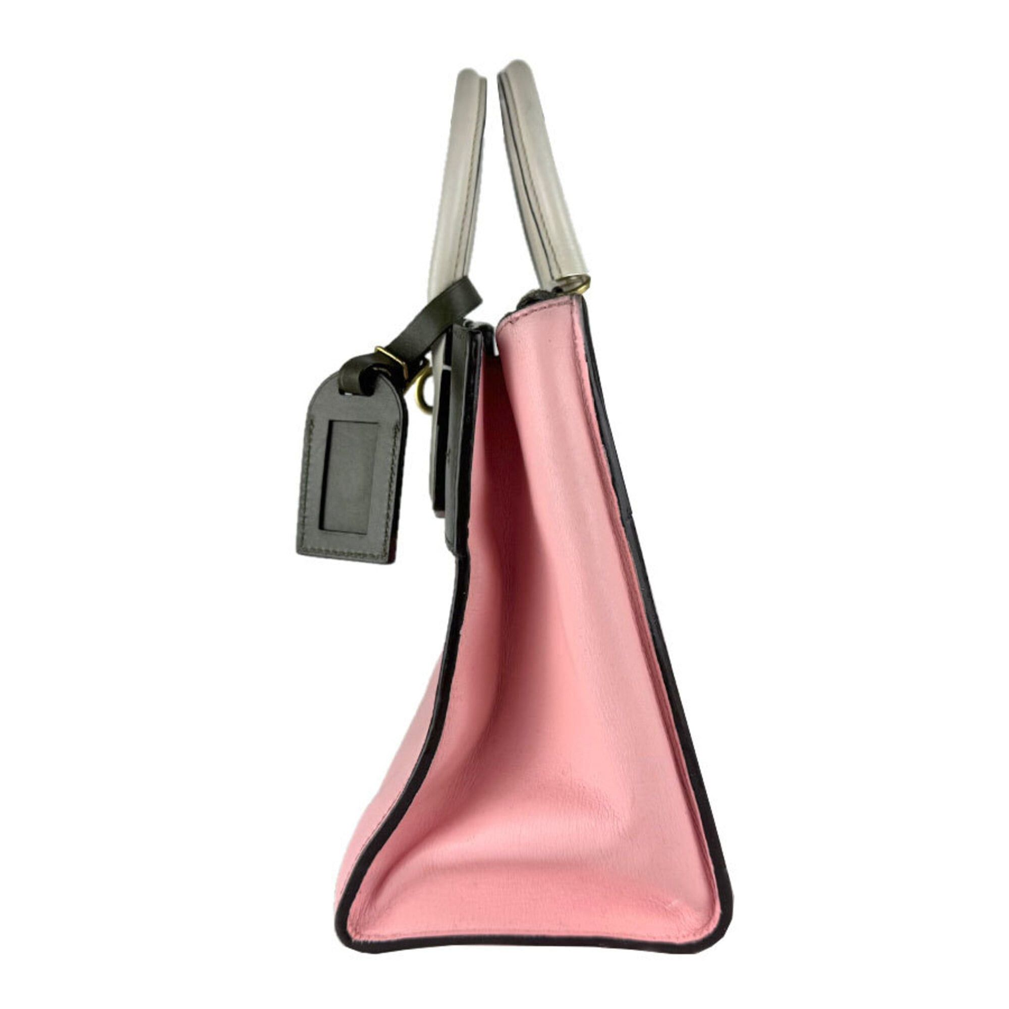 Louis Vuitton Louis Vuitton City Steamer PM Leather Handbag/Shoulder Bag, Pink, Khaki, White, Women's, M42188 z9256 Size ONE SIZE - 2 Thumbnail