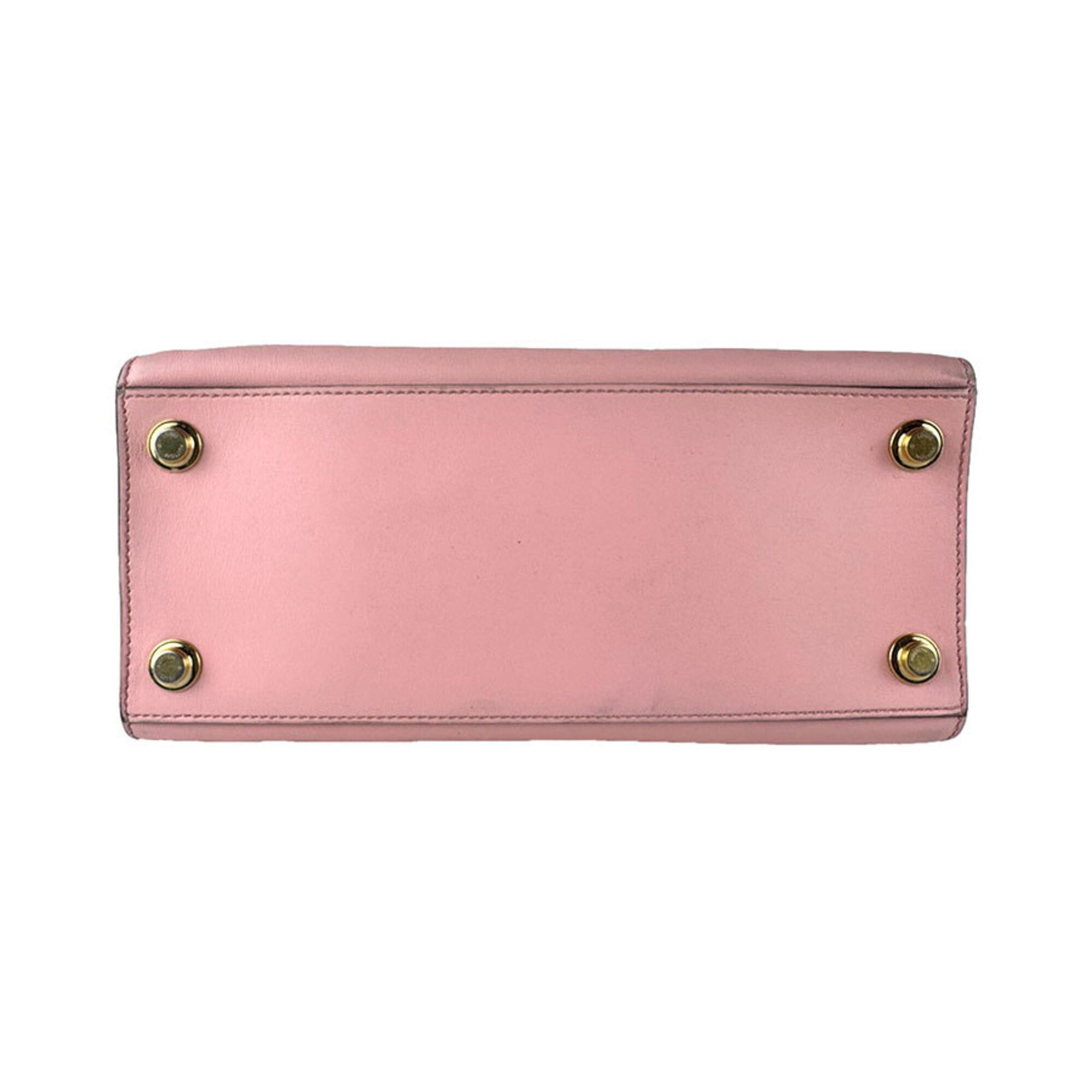 Louis Vuitton Louis Vuitton City Steamer PM Leather Handbag/Shoulder Bag, Pink, Khaki, White, Women's, M42188 z9256 Size ONE SIZE - 4 Thumbnail