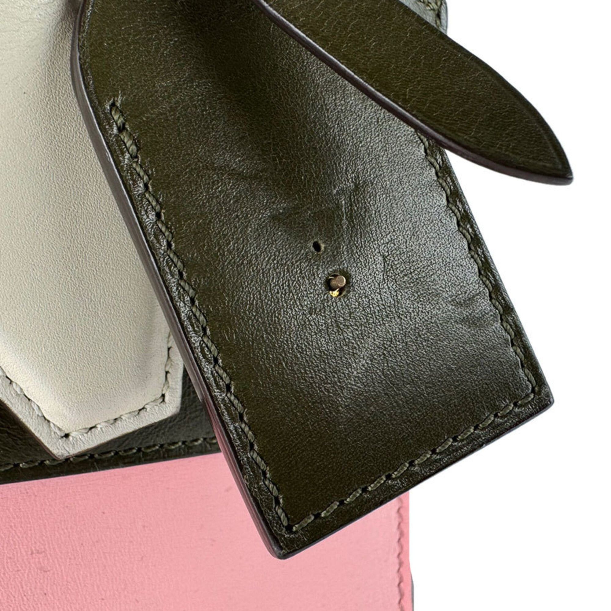 Louis Vuitton Louis Vuitton City Steamer PM Leather Handbag/Shoulder Bag, Pink, Khaki, White, Women's, M42188 z9256 Size ONE SIZE - 17 Thumbnail