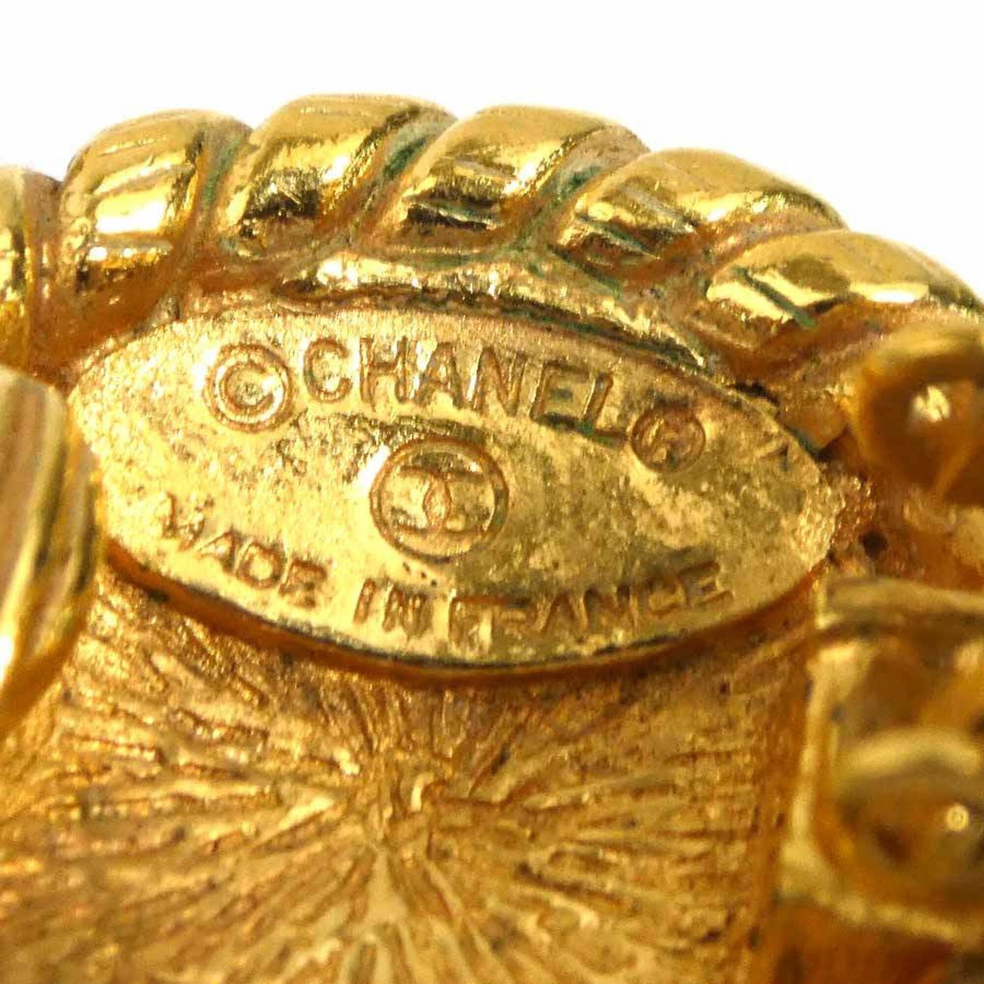 Chanel Chanel earrings, Coco Mark design, metal, gold, women's, e61734i Size ONE SIZE - 7 Thumbnail