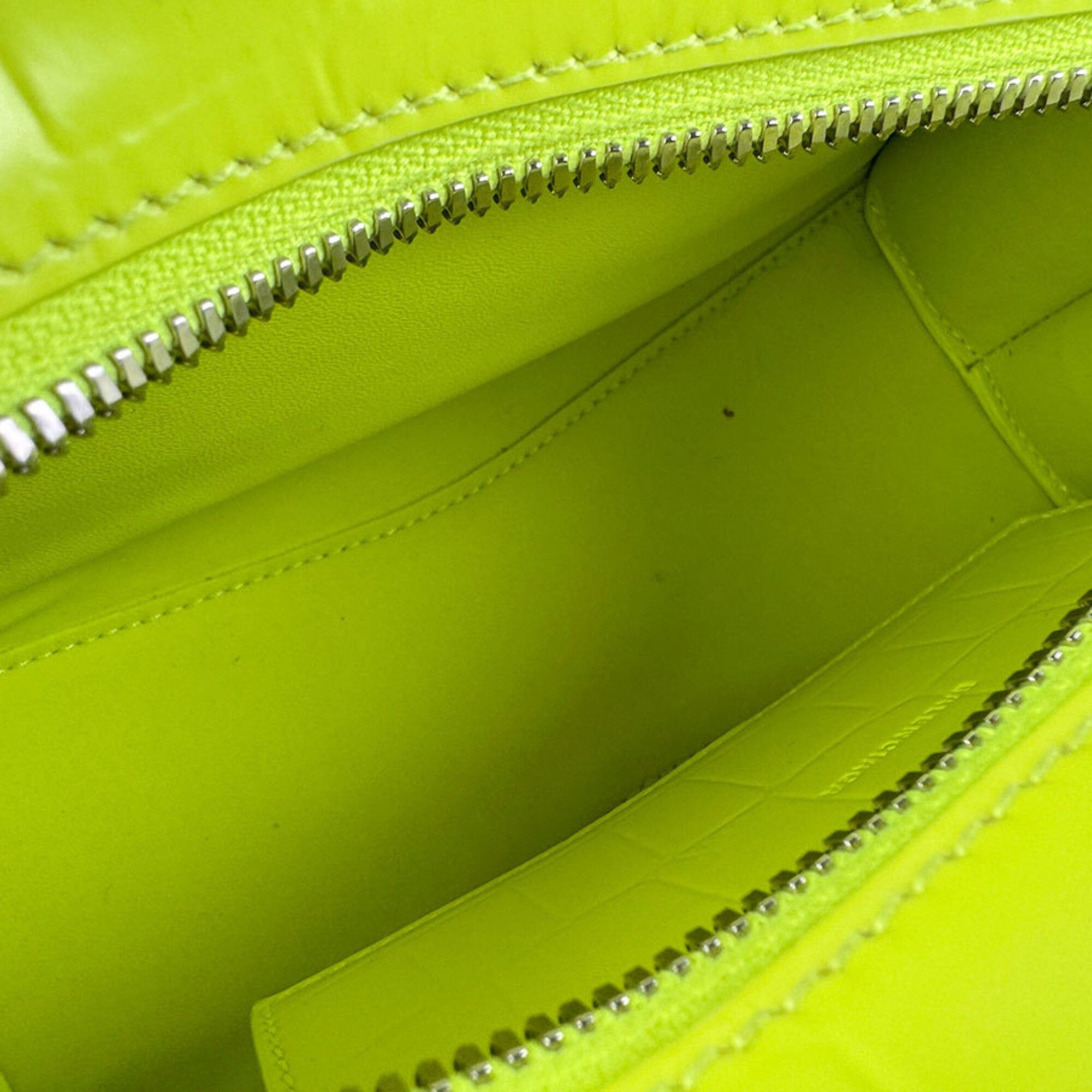 Balenciaga Balenciaga Handbag Shoulder Bag Neo Classic City Mini Embossed Leather Neon Yellow Women's 638524 z9260 Size ONE SIZE - 5 Thumbnail