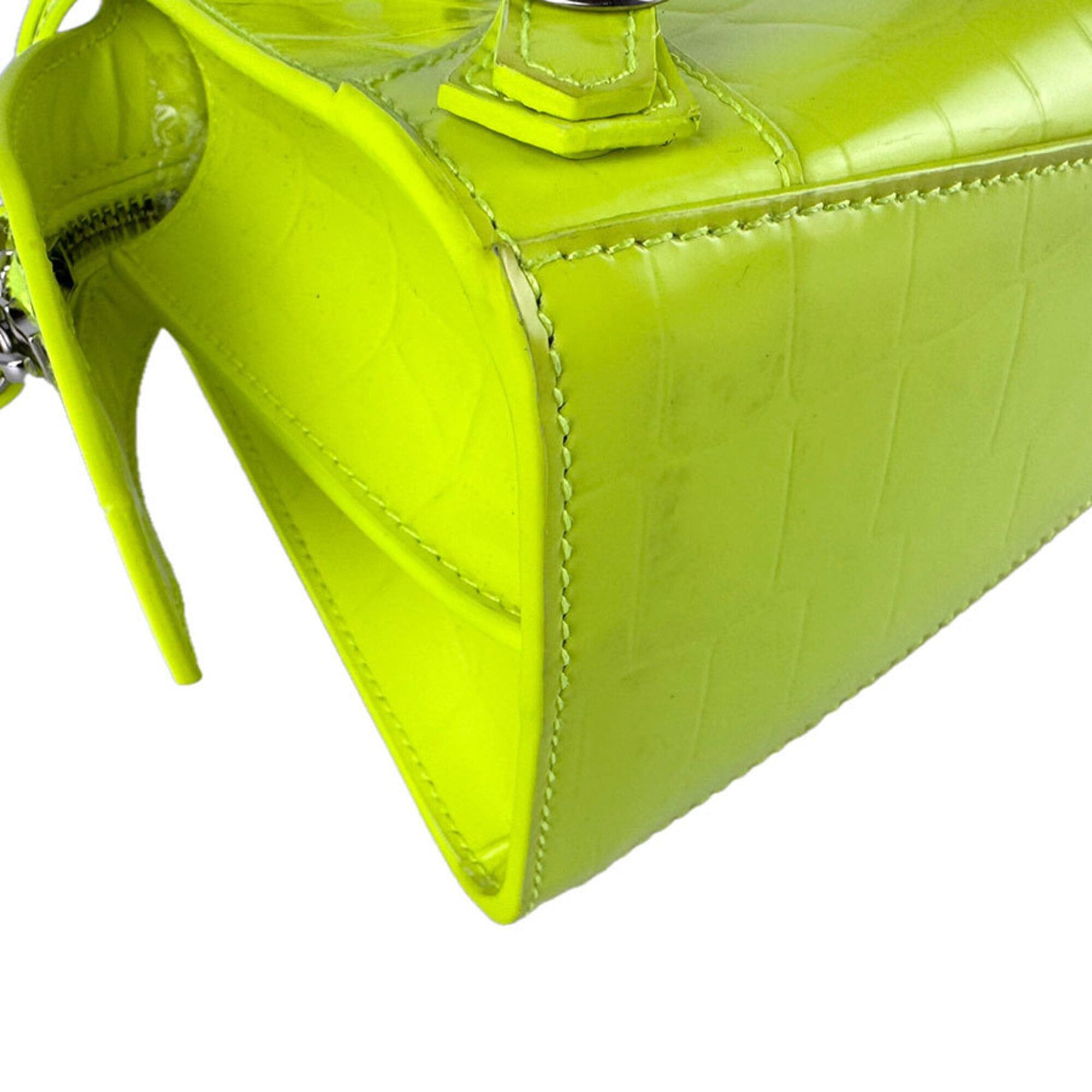 Balenciaga Balenciaga Handbag Shoulder Bag Neo Classic City Mini Embossed Leather Neon Yellow Women's 638524 z9260 Size ONE SIZE - 8 Thumbnail