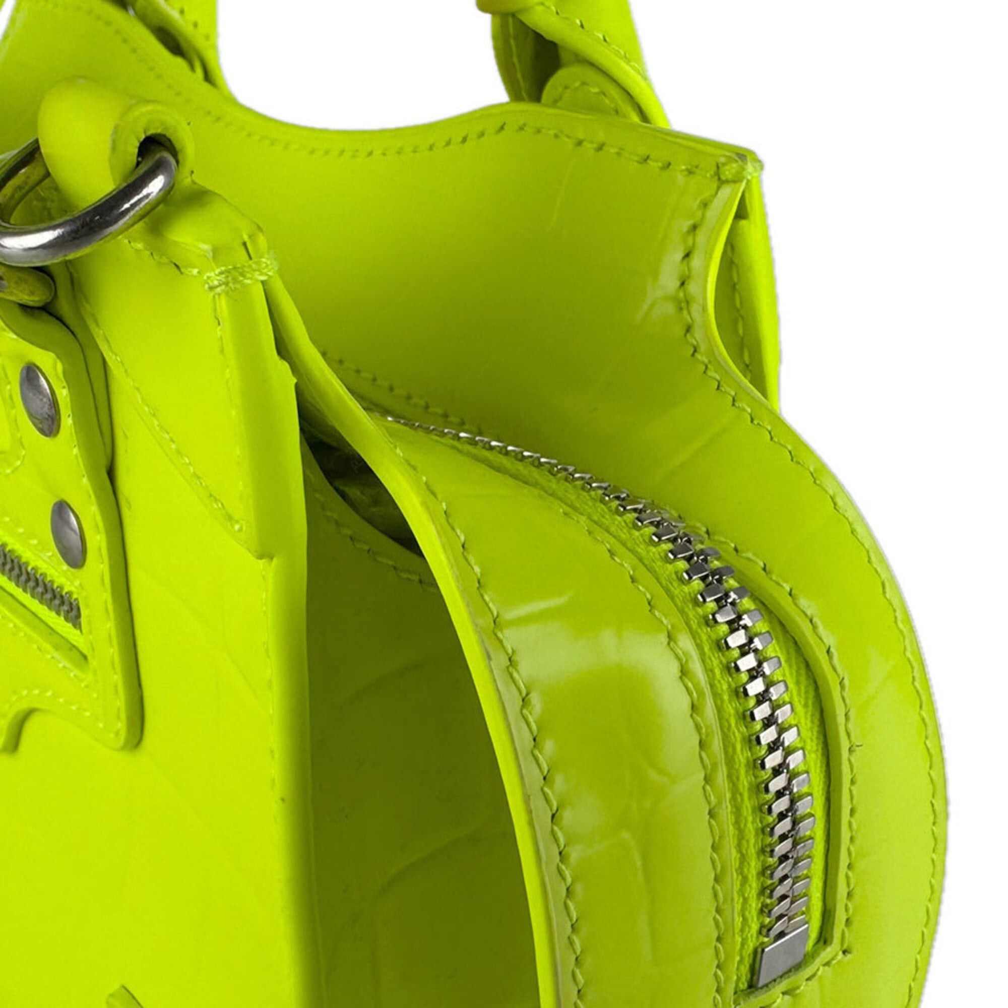 Balenciaga Balenciaga Handbag Shoulder Bag Neo Classic City Mini Embossed Leather Neon Yellow Women's 638524 z9260 Size ONE SIZE - 7 Thumbnail