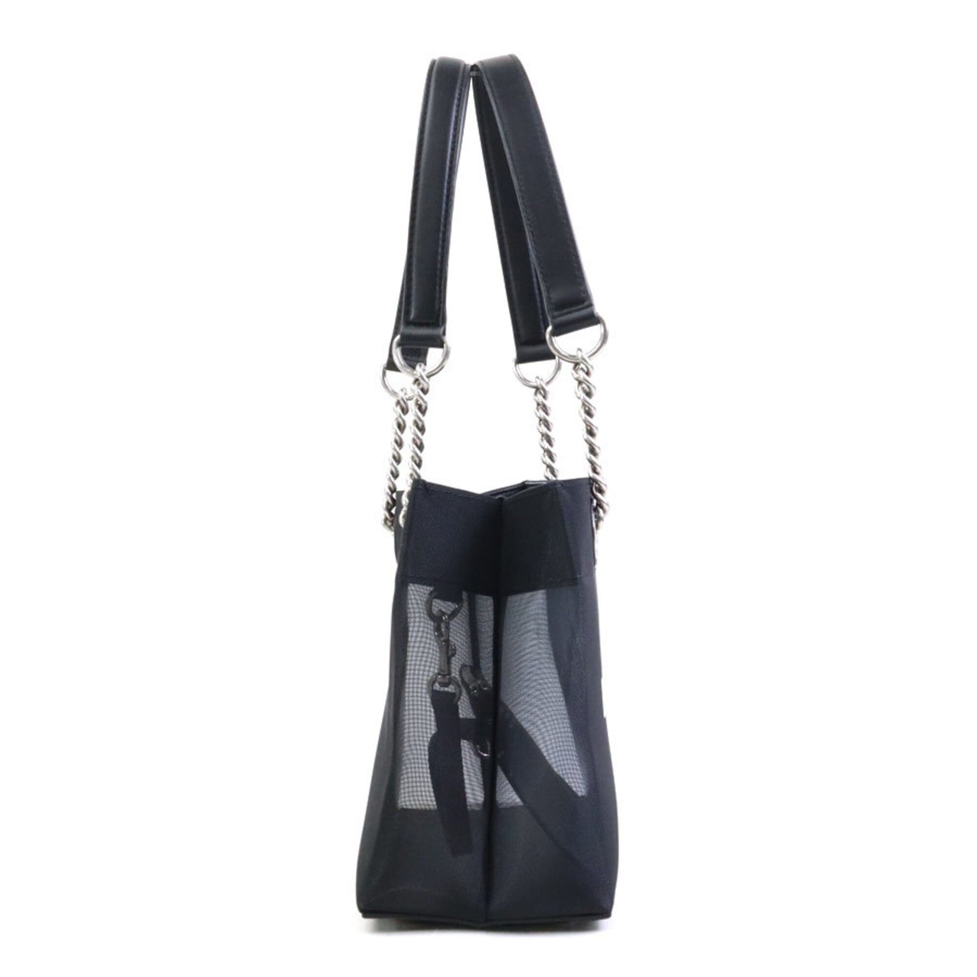 Balenciaga Balenciaga Duty Free Tote Bag Leather Mesh Black Women's Handbag 741603 h32104i Size ONE SIZE - 2 Thumbnail