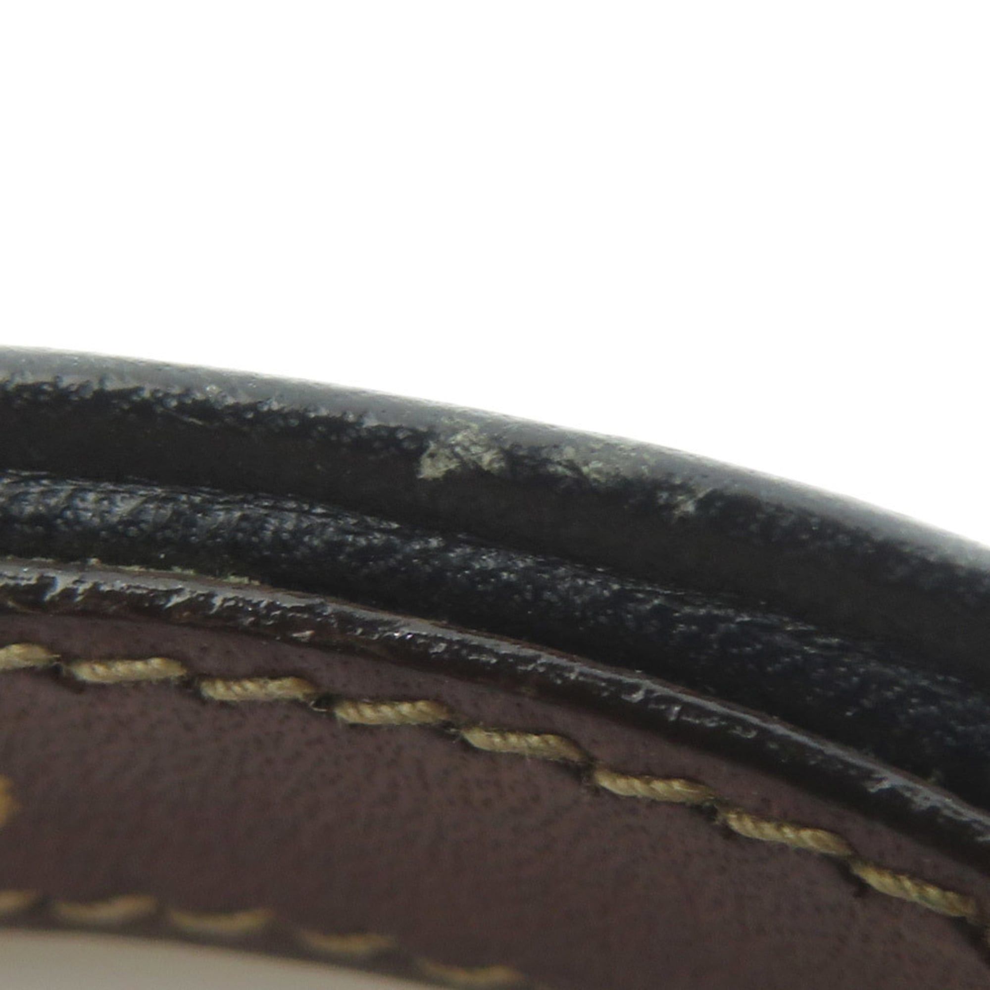 Celine Celine Bracelet Leather Metal Black Gold Women's e61740a Size ONE SIZE - 7 Thumbnail