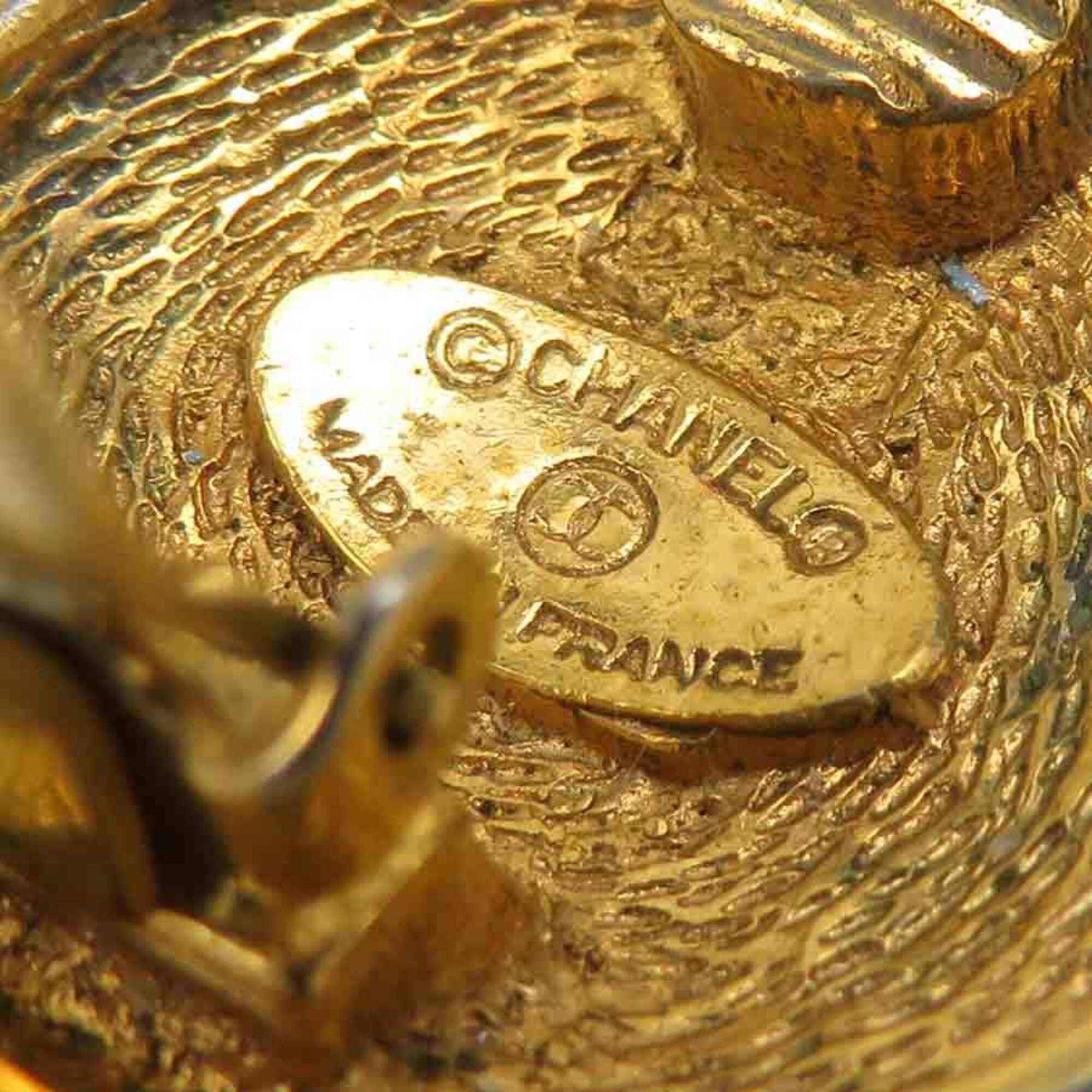 Chanel Chanel earrings, metal, gold, women's, h32120a Size ONE SIZE - 14 Thumbnail