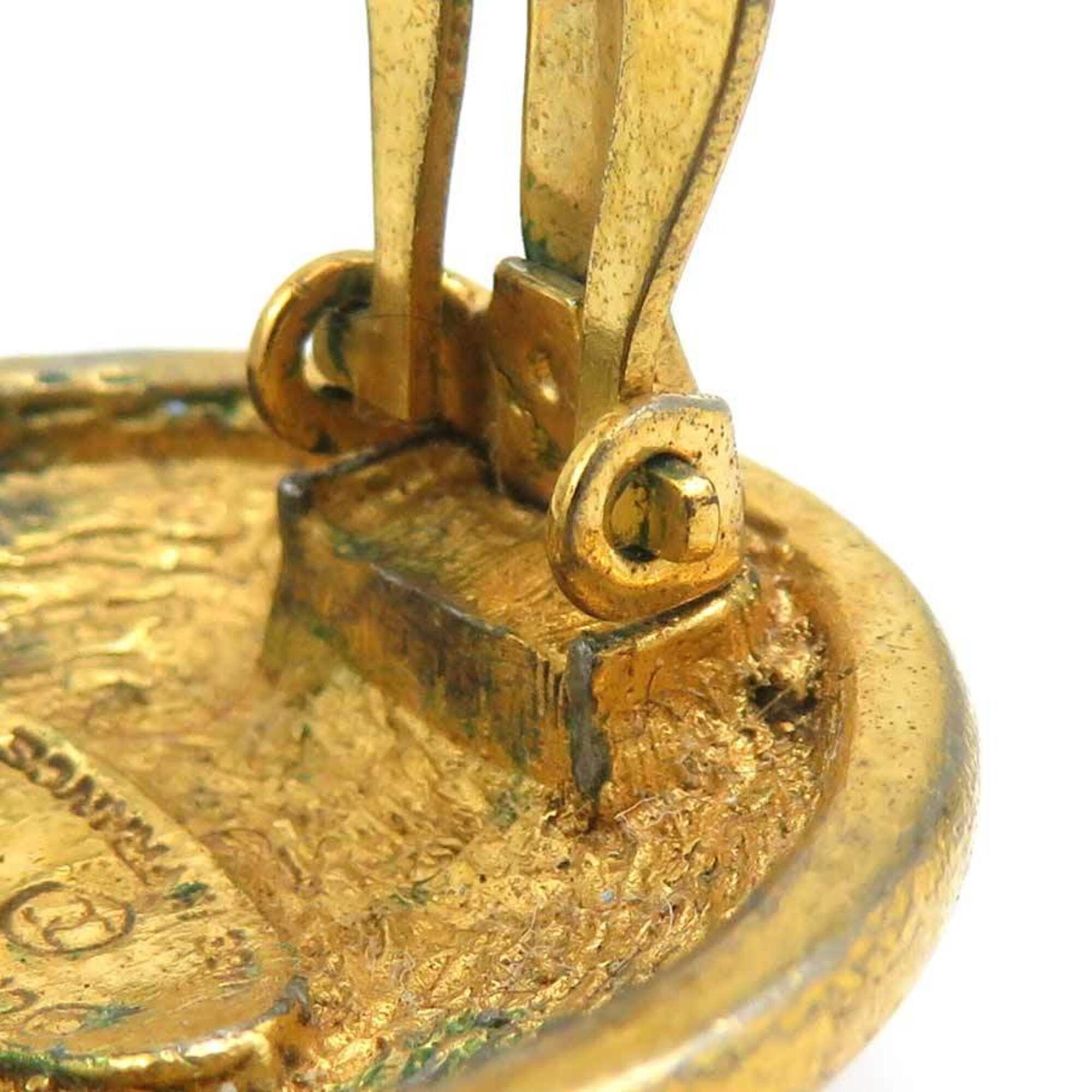 Chanel Chanel earrings, metal, gold, women's, h32120a Size ONE SIZE - 10 Thumbnail