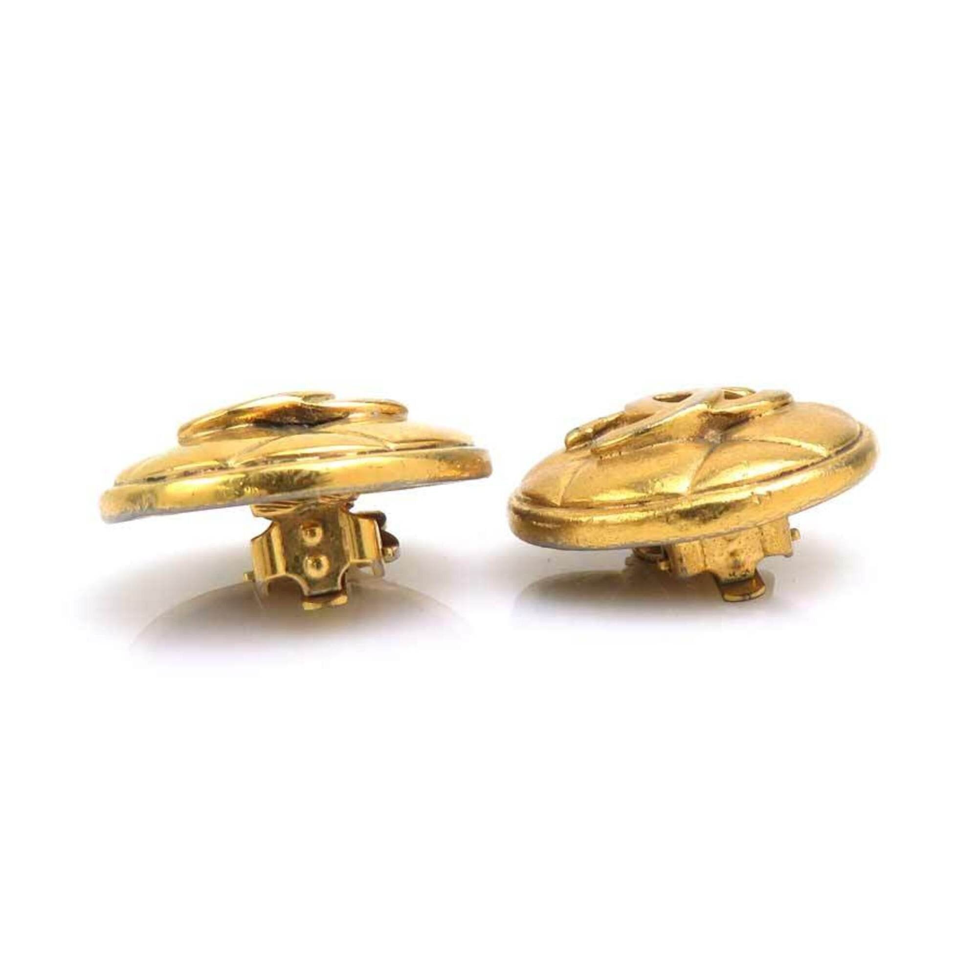 Chanel Chanel earrings, metal, gold, women's, h32120a Size ONE SIZE - 7 Thumbnail