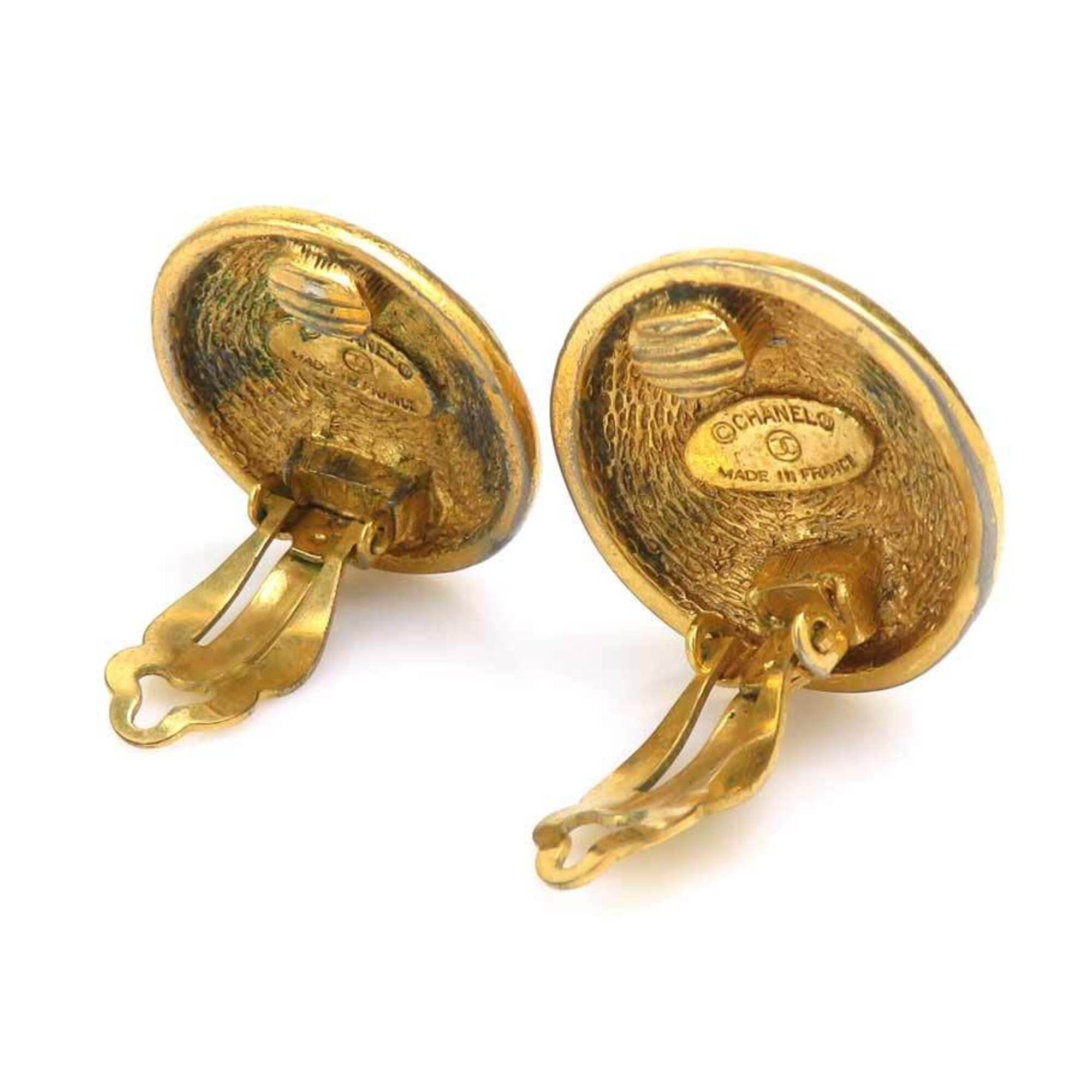 Chanel Chanel earrings, metal, gold, women's, h32120a Size ONE SIZE - 3 Thumbnail