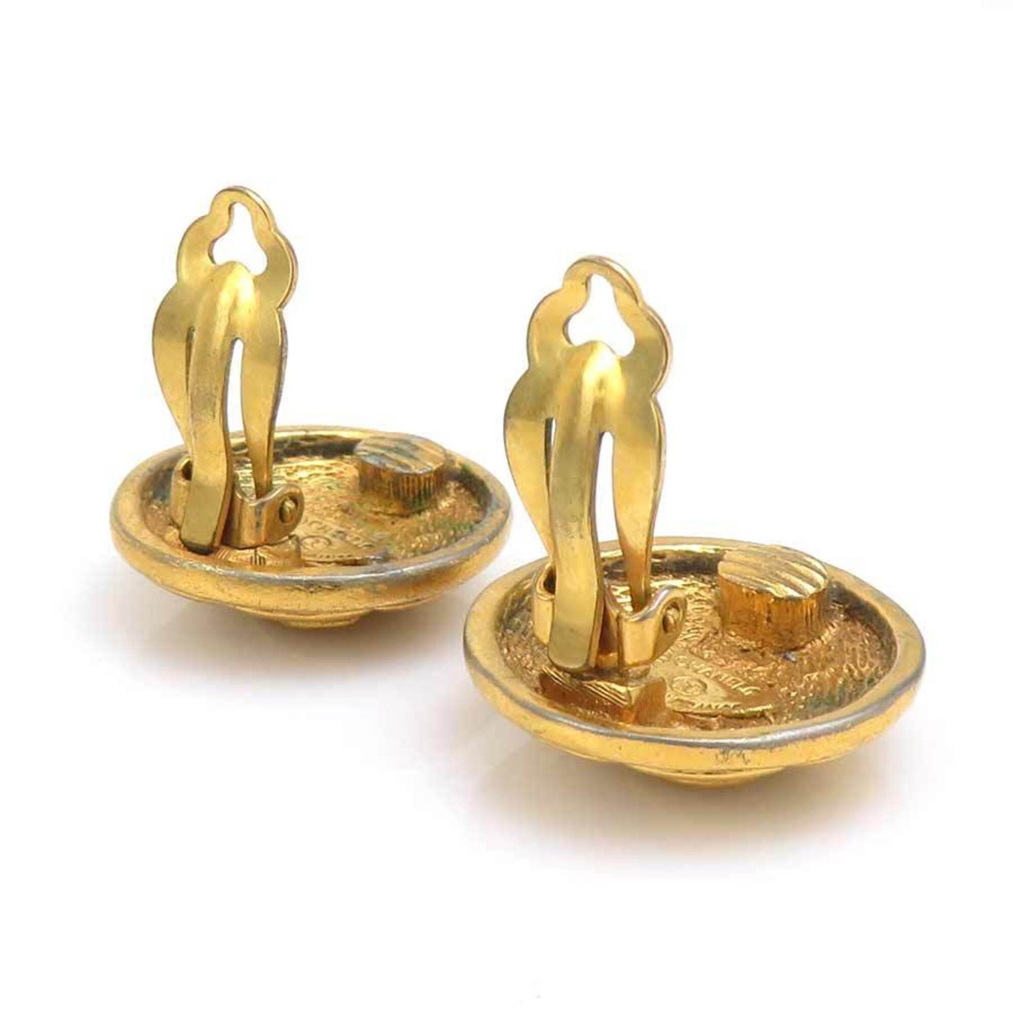 Chanel Chanel earrings, metal, gold, women's, h32120a Size ONE SIZE - 4 Thumbnail