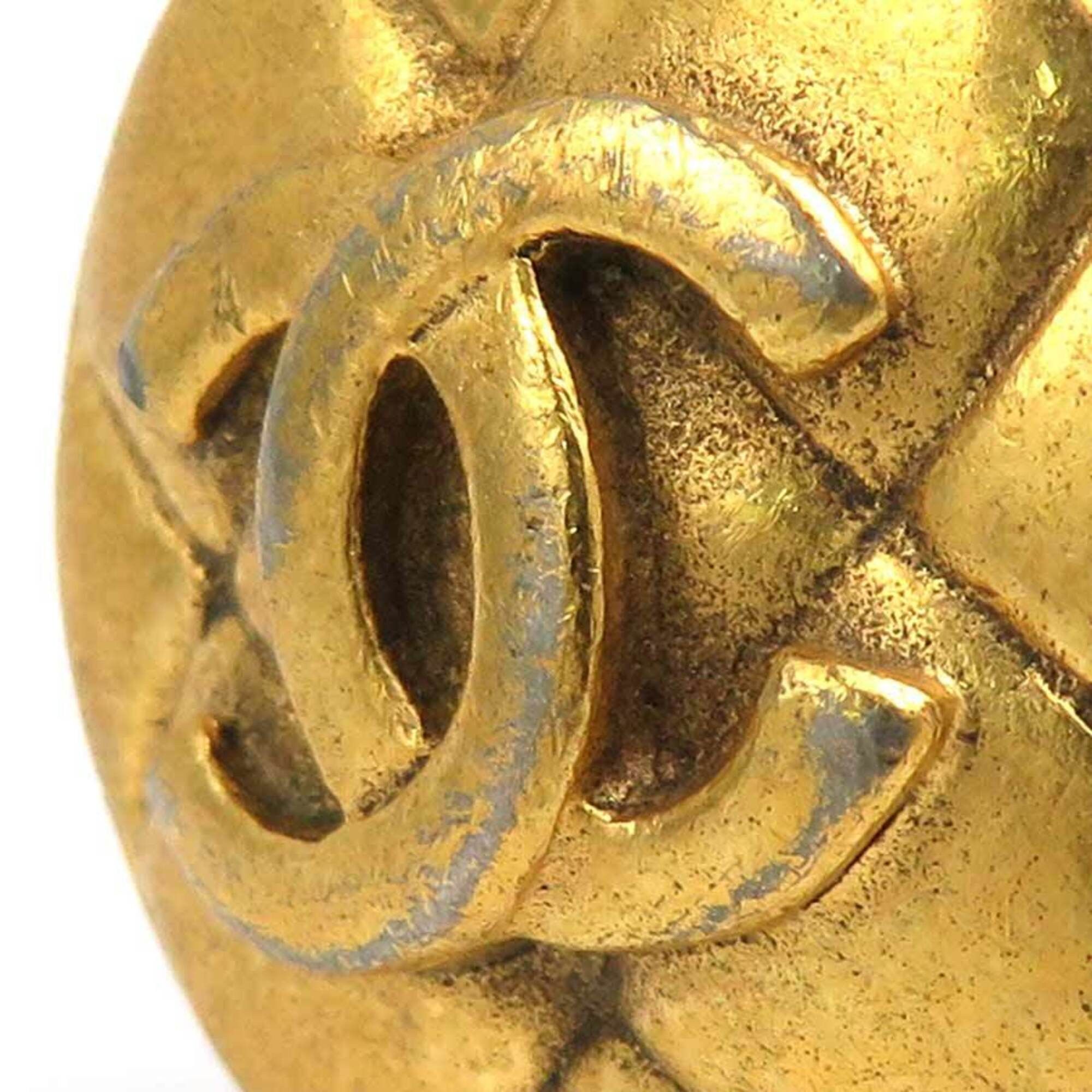 Chanel Chanel earrings, metal, gold, women's, h32120a Size ONE SIZE - 8 Thumbnail