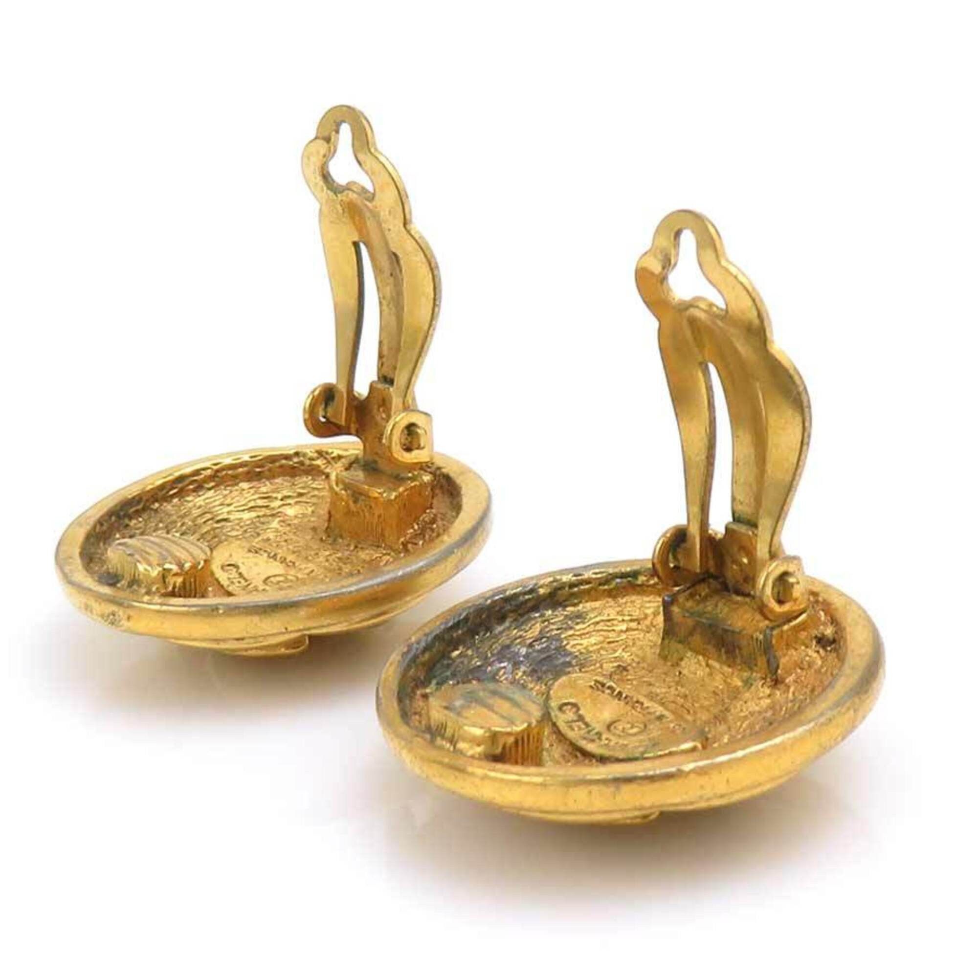 Chanel Chanel earrings, metal, gold, women's, h32120a Size ONE SIZE - 5 Thumbnail
