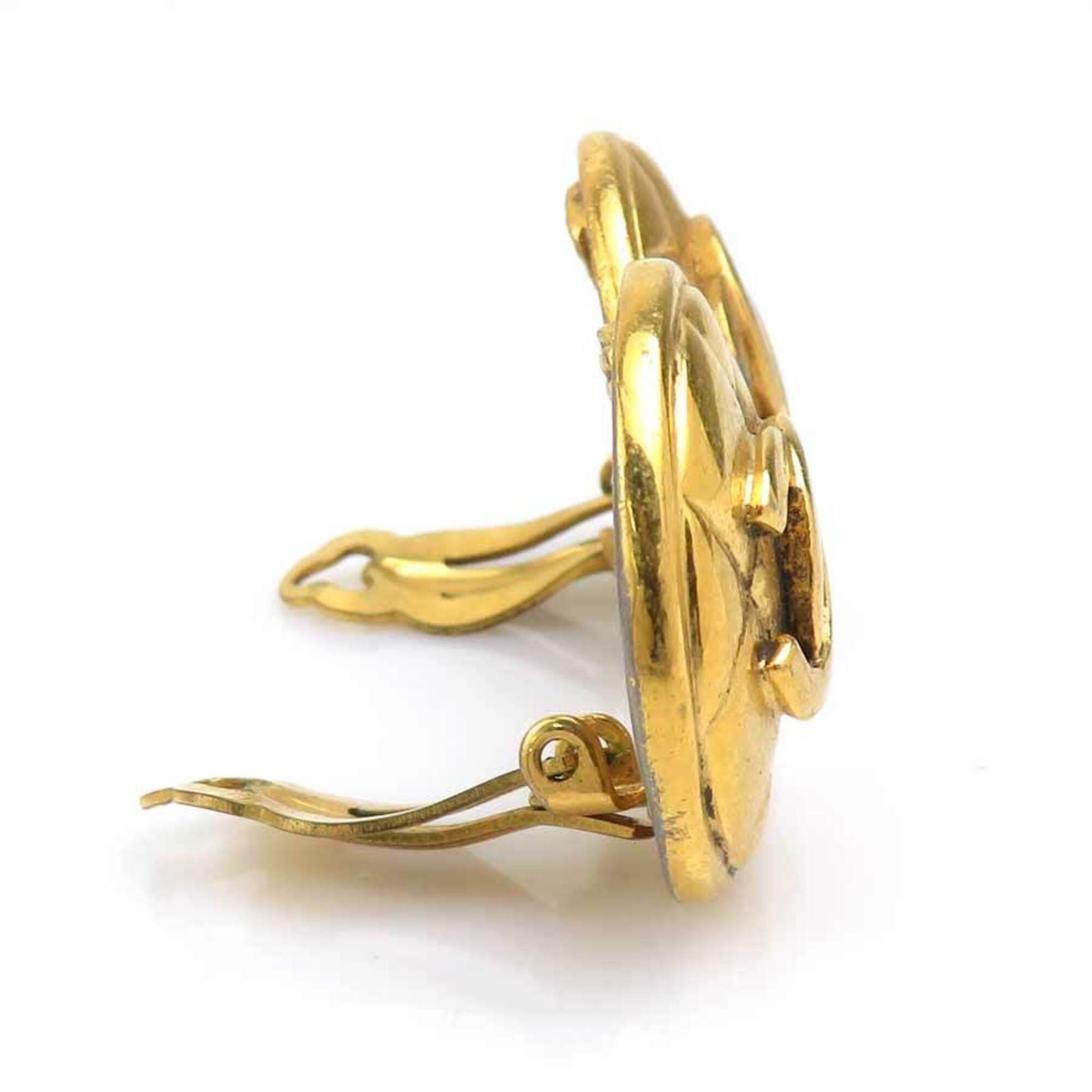 Chanel Chanel earrings, metal, gold, women's, h32120a Size ONE SIZE - 2 Thumbnail