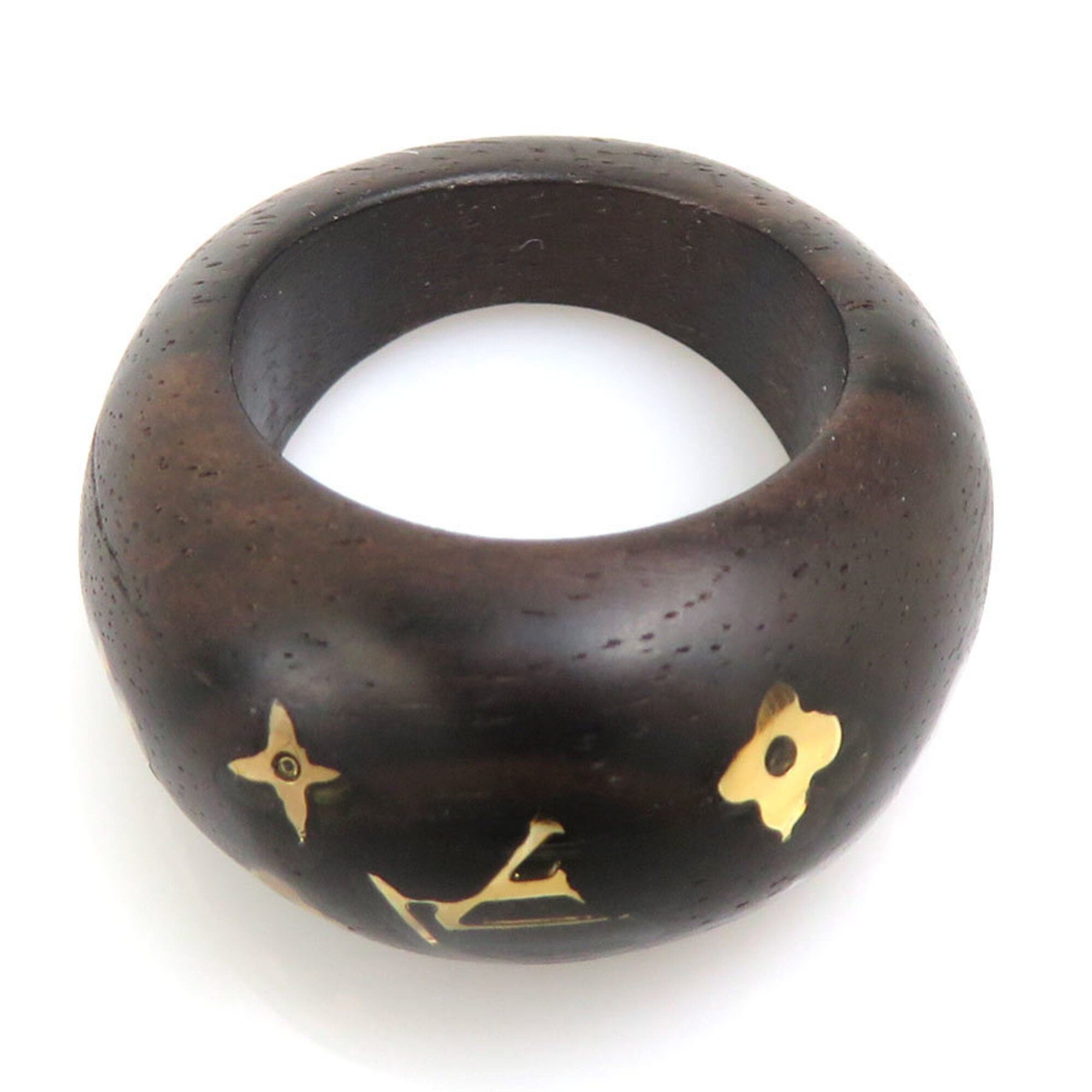 Louis Vuitton Louis Vuitton Ring - Bague Sylvania Wood Brown Women's M65934 1 h32115a Size ONE SIZE - 8 Thumbnail