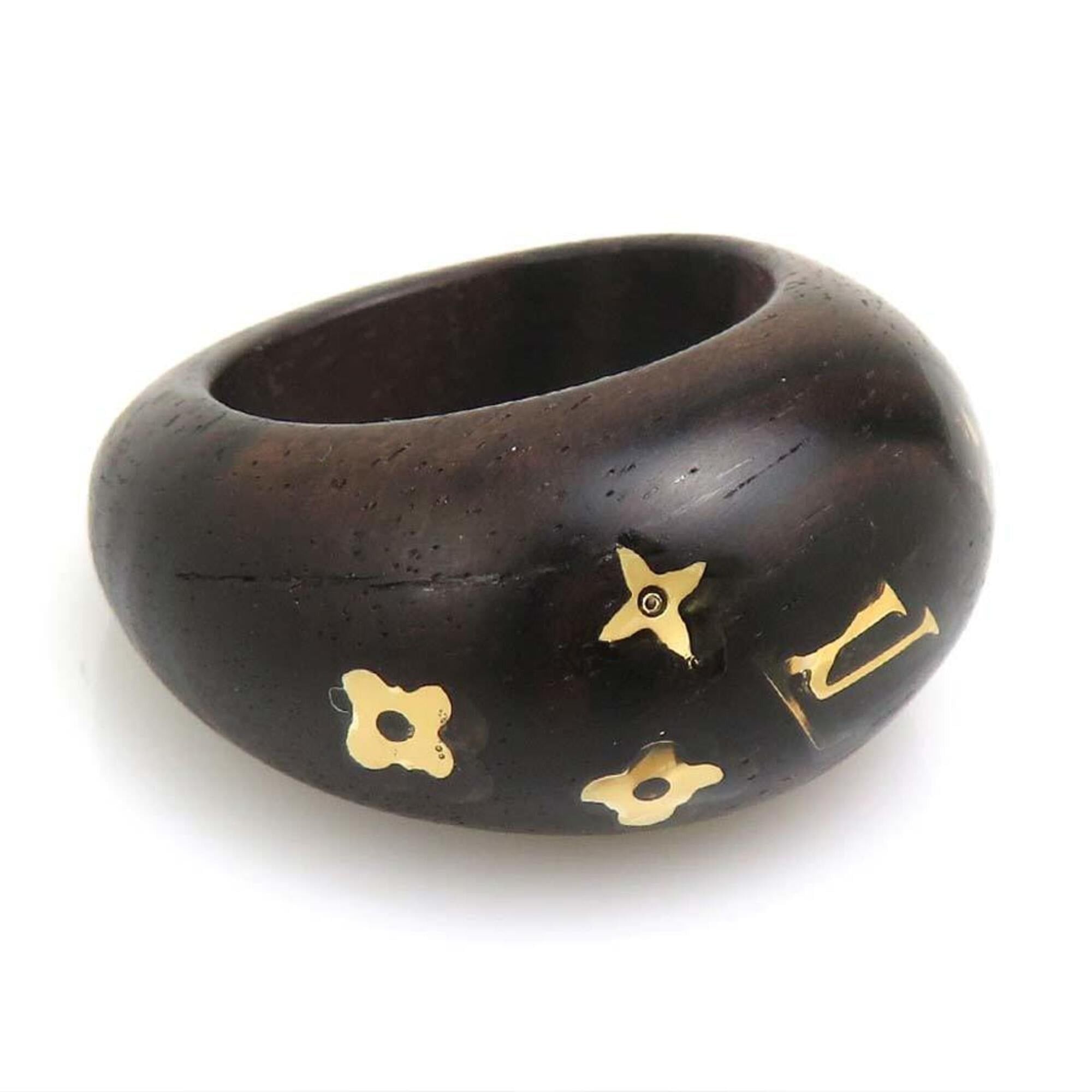 Louis Vuitton Louis Vuitton Ring - Bague Sylvania Wood Brown Women's M65934 1 h32115a Size ONE SIZE - 2 Thumbnail