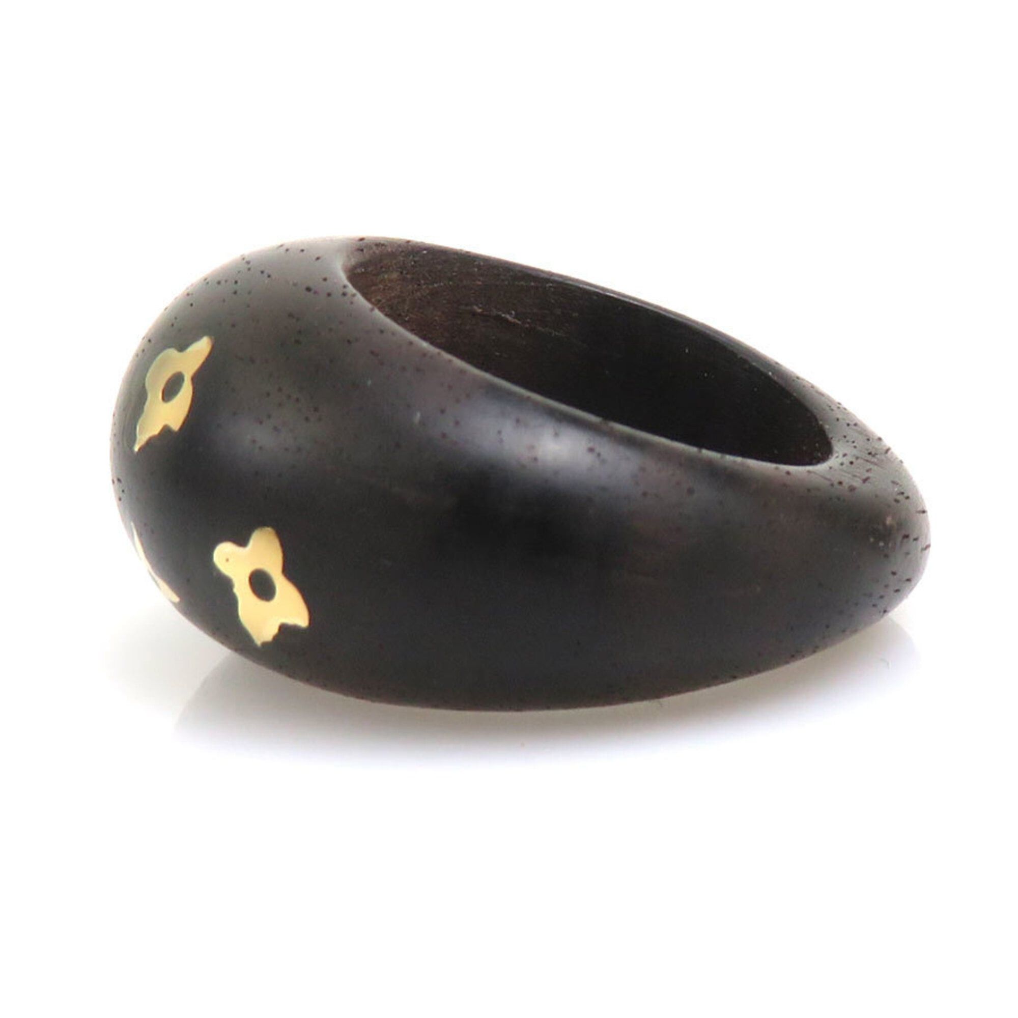 Louis Vuitton Louis Vuitton Ring - Bague Sylvania Wood Brown Women's M65934 1 h32115a Size ONE SIZE - 6 Thumbnail