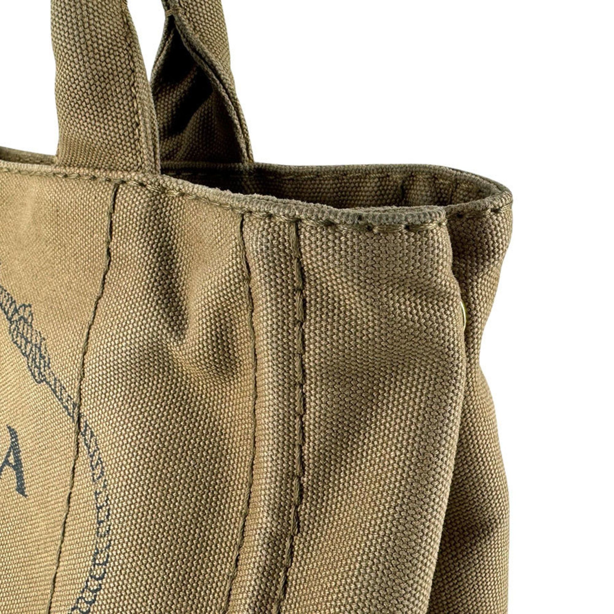 Prada Prada handbag shoulder bag Canapa canvas beige brown gold women's z9226 Size ONE SIZE - 7 Thumbnail