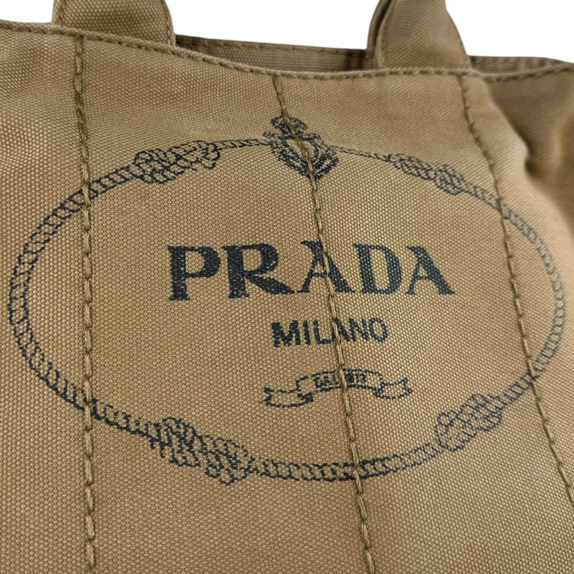 Prada Prada handbag shoulder bag Canapa canvas beige brown gold women's z9226 Size ONE SIZE - 12 Thumbnail