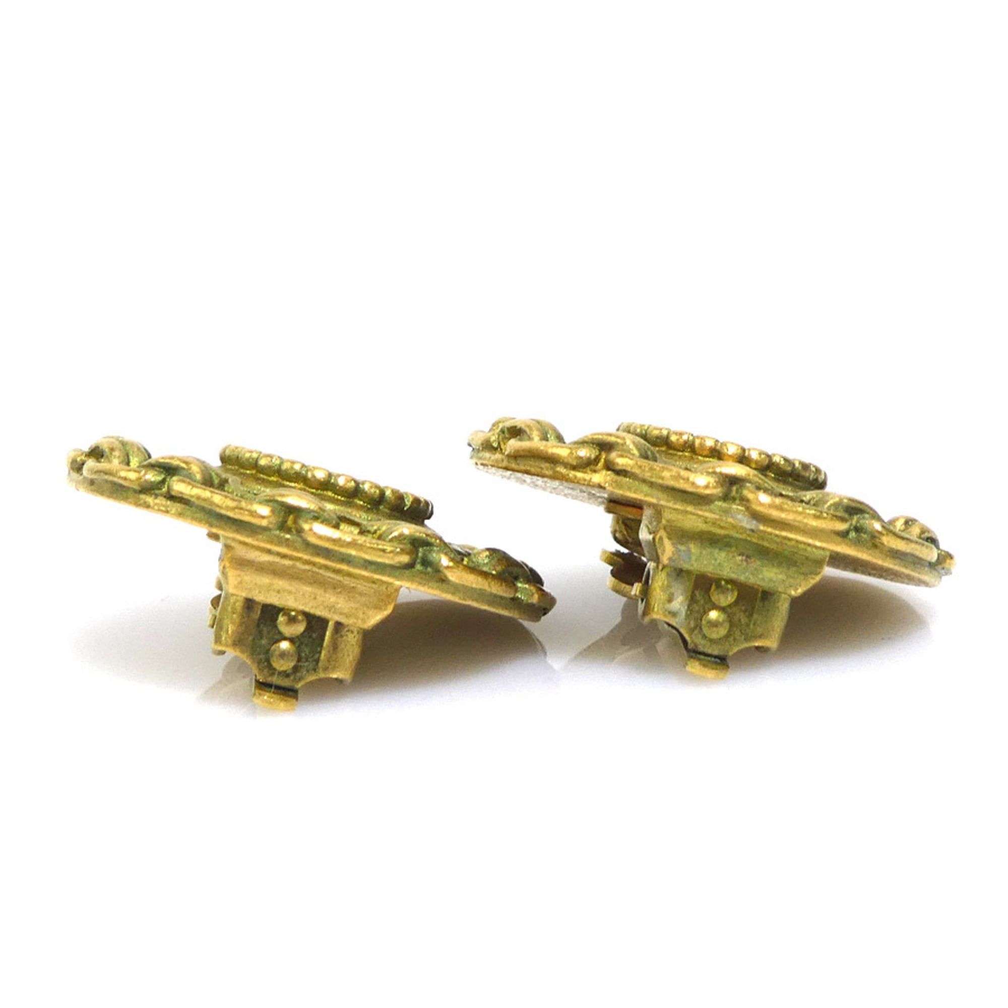 Chanel Chanel earrings, Coco Mark design, metal and plastic, gold black, for women, e61733i Size ONE SIZE - 7 Thumbnail