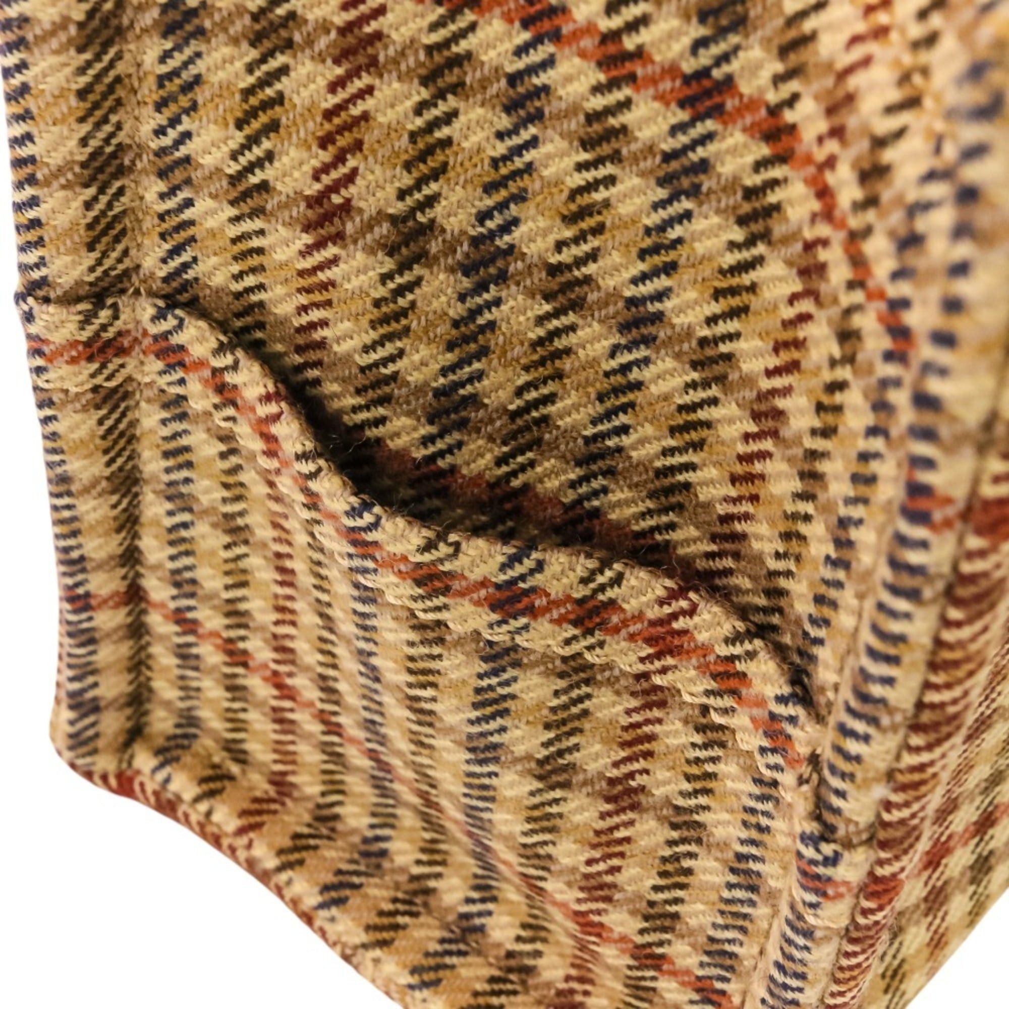 Celine CELINE Triomphe Logo Small Cabas Thais Tweed 2-Way Shoulder Bag 199162EP8.14ML Brown Beige Women's Size ONE SIZE - 9 Thumbnail