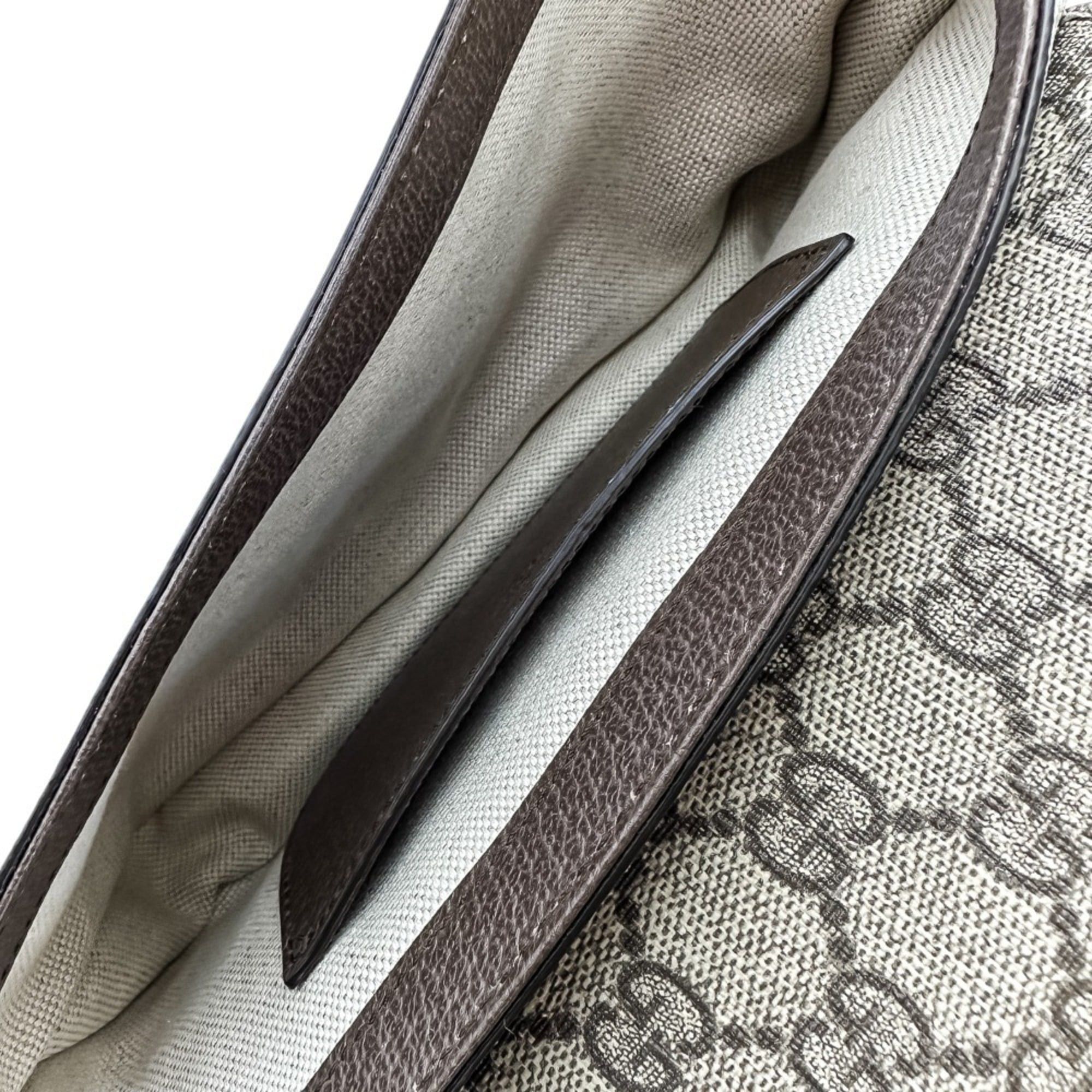 Gucci GUCCI Ophidia Web Line GG Supreme Shoulder Bag 764961 Brown Women's Size ONE SIZE - 7 Thumbnail