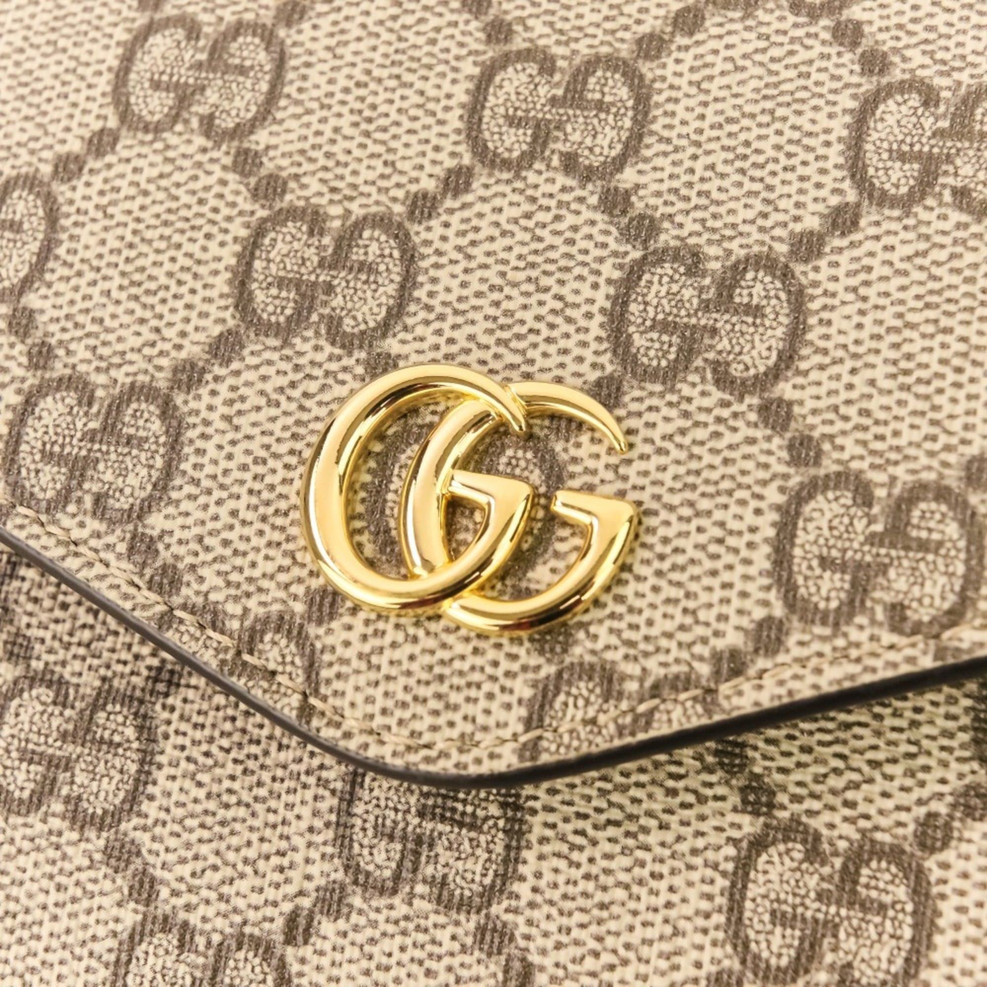 Gucci GUCCI Ophidia Web Line GG Supreme Shoulder Bag 764961 Brown Women's Size ONE SIZE - 8 Thumbnail