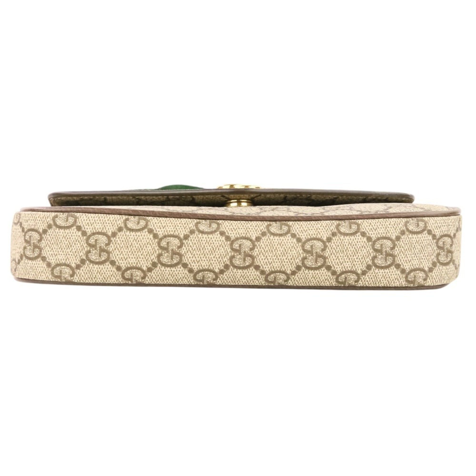 Gucci GUCCI Ophidia Web Line GG Supreme Shoulder Bag 764961 Brown Women's Size ONE SIZE - 5 Thumbnail