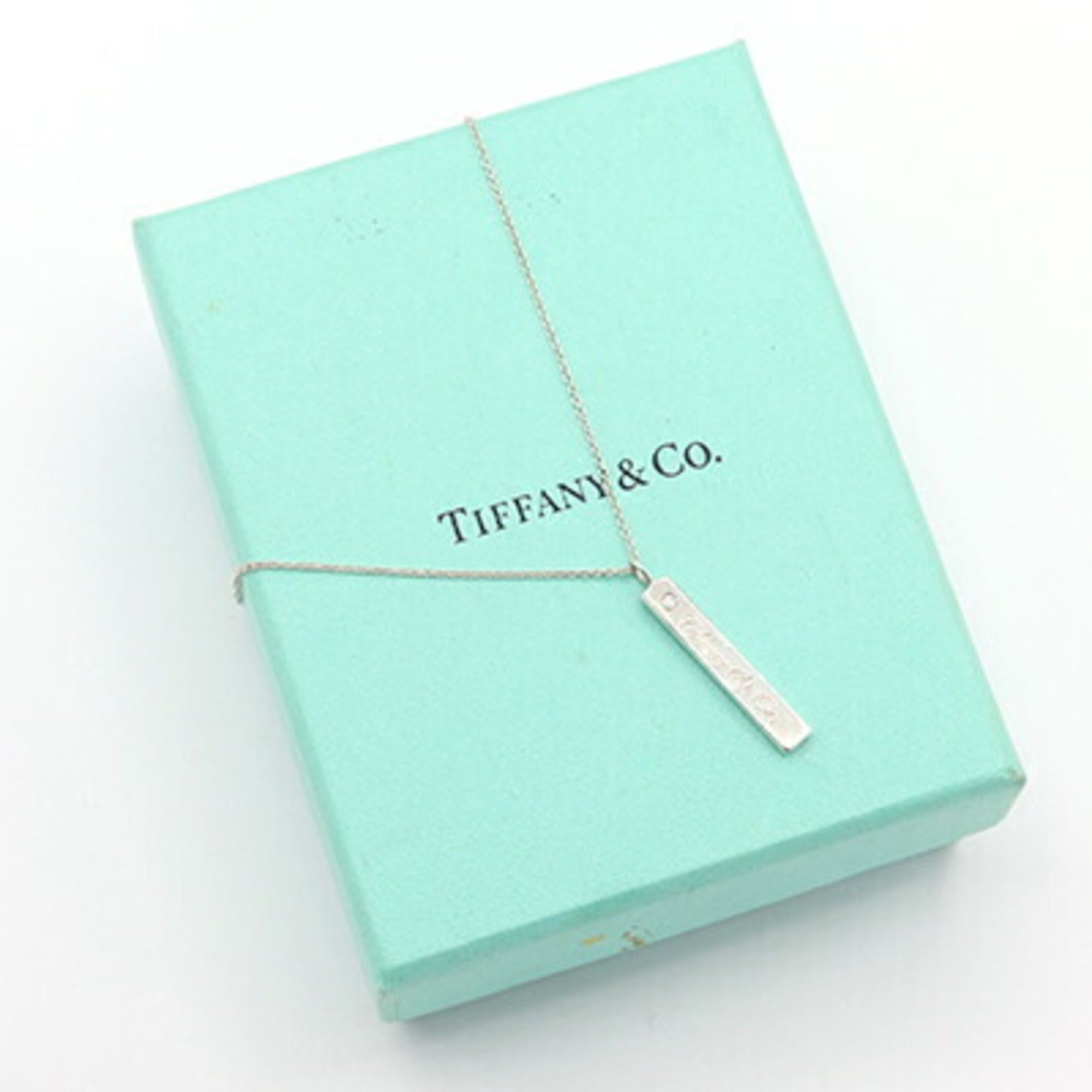 Tiffany & Co. Tiffany & Co. Notes Bar Necklace, 1P Diamond, Sterling Silver 925 Pendant Choker, Women's. Size ONE SIZE - 8 Thumbnail